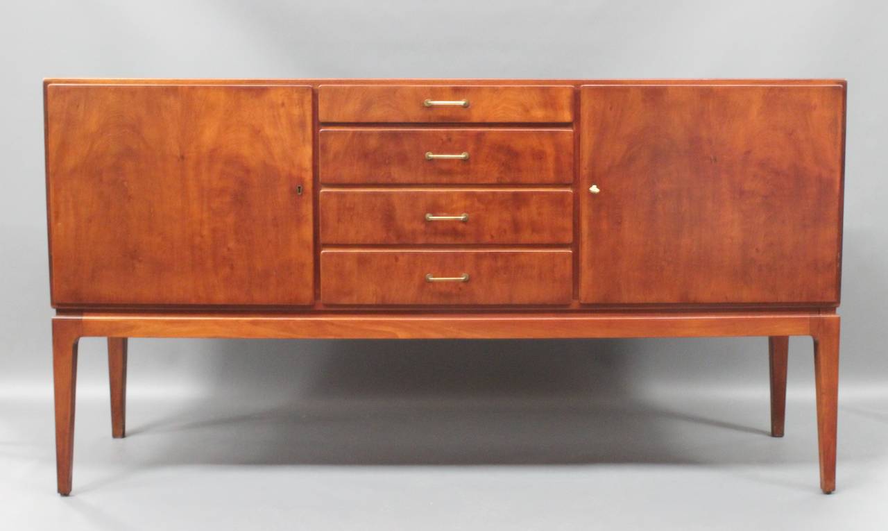 Danish Sideboard, Model 1761 in Light Mahogany by Ole Wanscher and Fritz Hansen, 1943