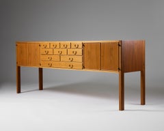 Josef Frank 'Model 2194' Sideboard, Walnut & Brass, Scandinavian, 1950s