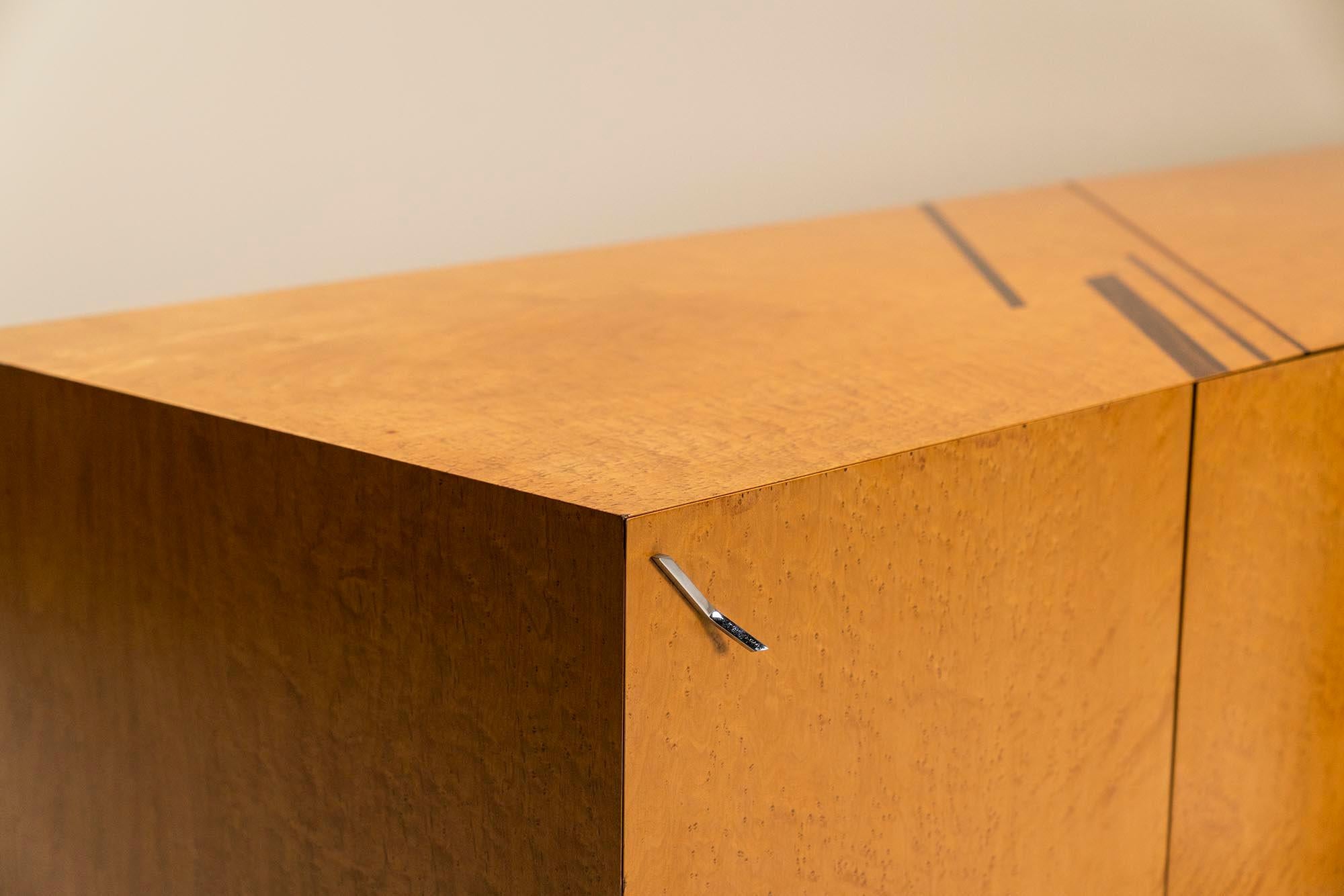 Sideboard-Modell „Birds-Eye“ aus Ahornholz von Giovanni Offredi für Saporiti, 1970er Jahre im Angebot 2