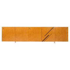 Sideboard-Modell „Birds-Eye“ aus Ahornholz von Giovanni Offredi für Saporiti, 1970er Jahre