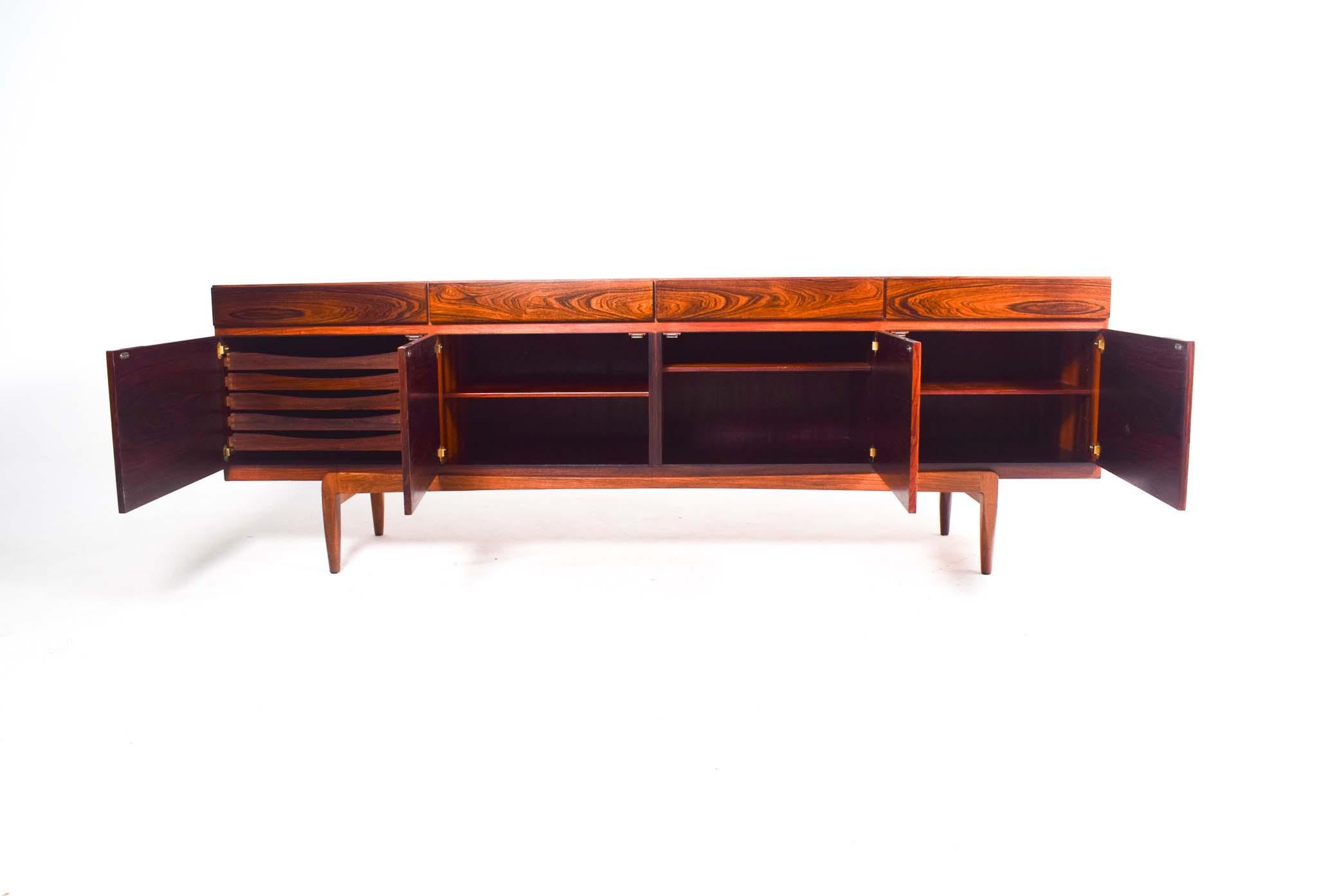 Rosewood Sideboard Model Fa 66 Designed by Ib Kofod-Larsen for Faarup
