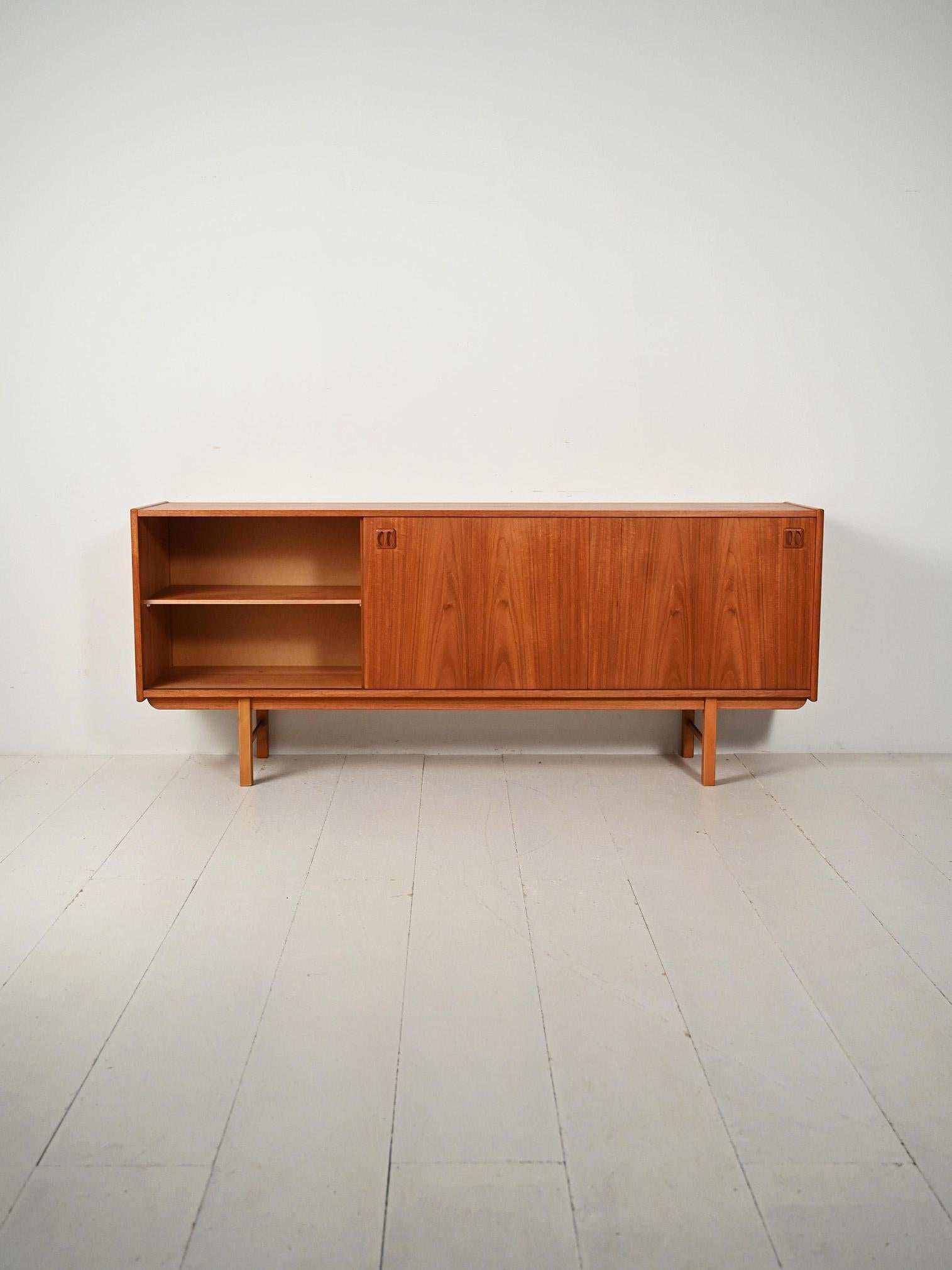 Scandinavian Modern Sideboard modello Kørsor di IKEA in teak anni ’60 For Sale