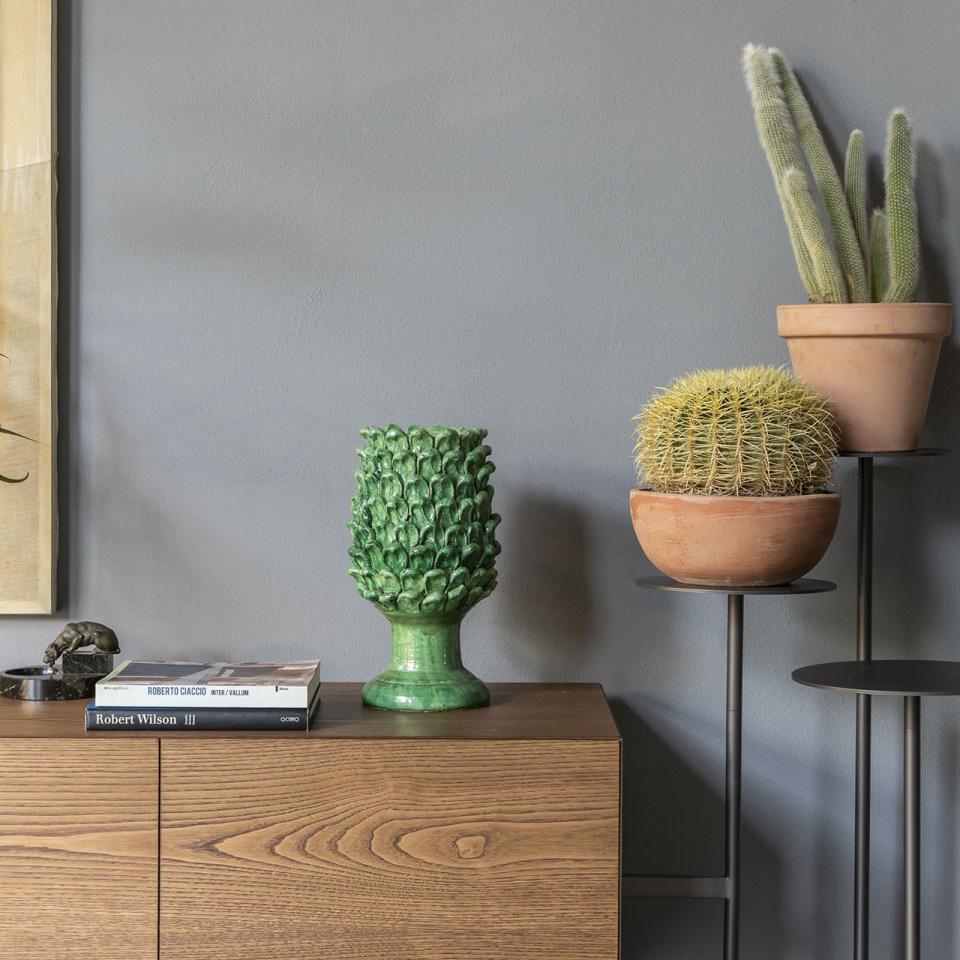 Brand: Mogg
Design: Uto Balmoral
Model: Ikebana Storage Cabinet

The Ikebana Storage Cabinet by Mogg, designed by Uto Balmoral, offers a unique and contemporary solution for displaying objects, sculptures, and plants. Available in both high and low