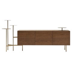 Sideboard Mogg Ikebana design Uto Balmoral - Chestnut veneer