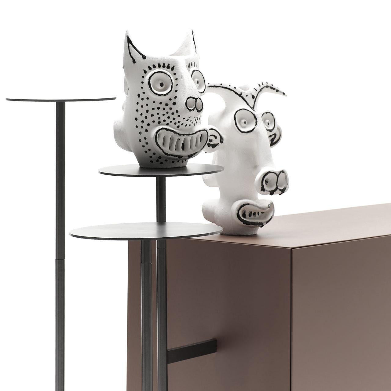 Italian Sideboard Mogg Ikebana design Uto Balmoral - Matt lacquered in vendita