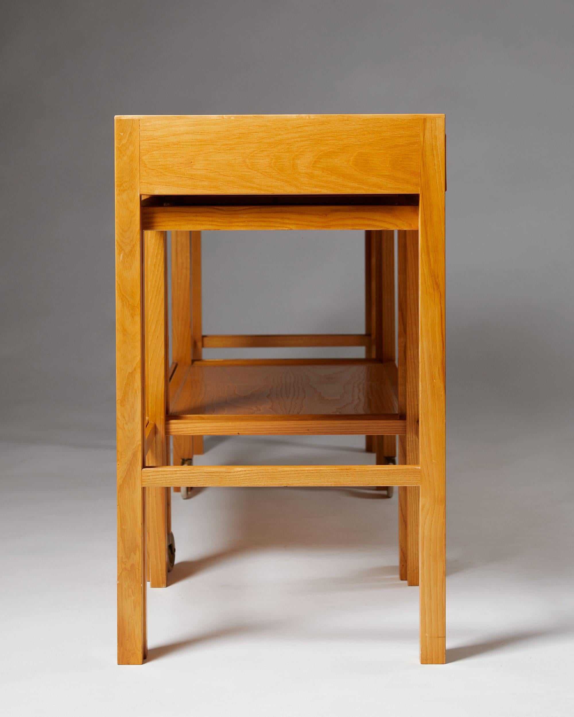 Sideboard/ Nesting Tables, Anonymous, for Nordiska Kompaniet, Sweden, 1950s 7