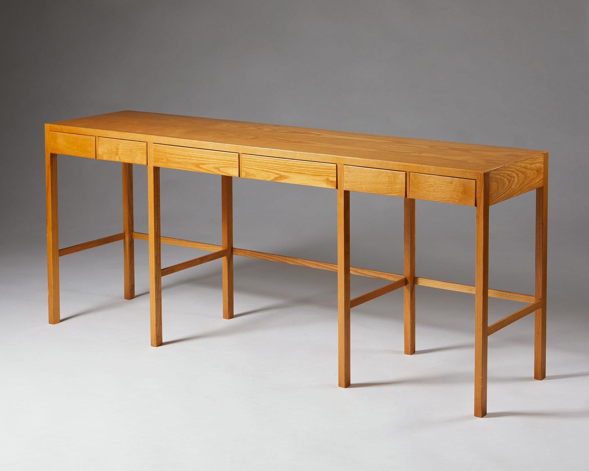 Sideboard/ Nesting Tables, Anonymous, for Nordiska Kompaniet, Sweden, 1950s 4