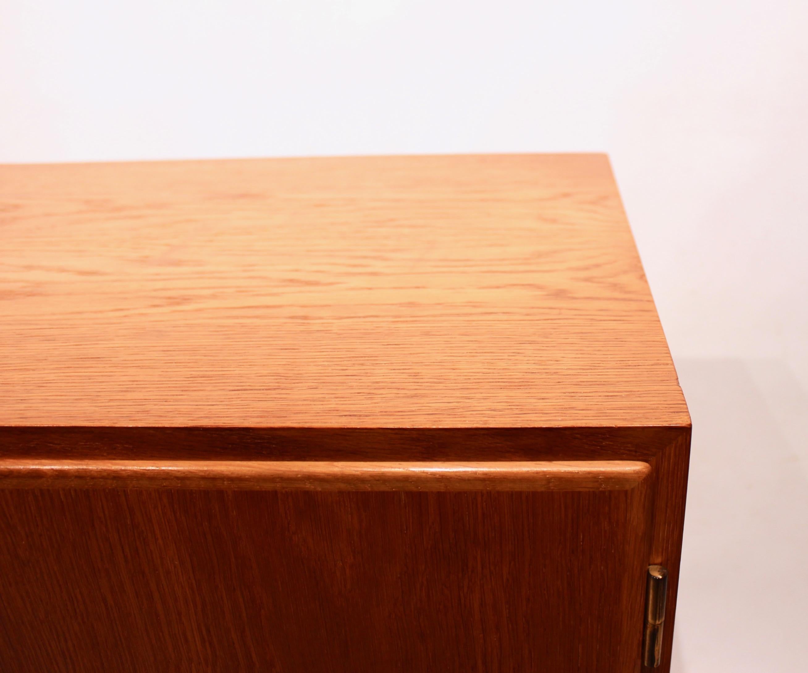 Scandinavian Modern Sideboard of Oak with Two Doors of Danish Design from the 1960s