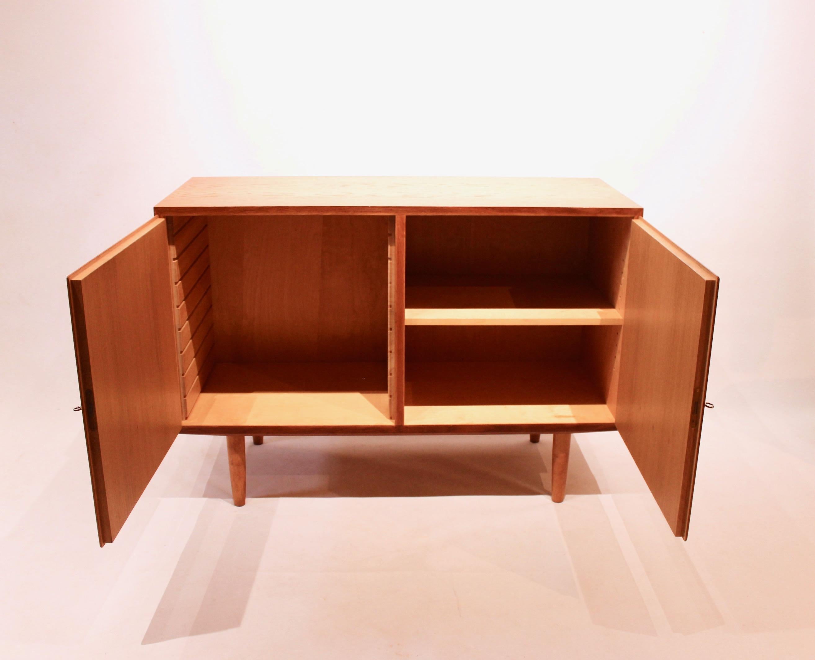 Mid-20th Century Sideboard of Oak with Two Doors of Danish Design from the 1960s