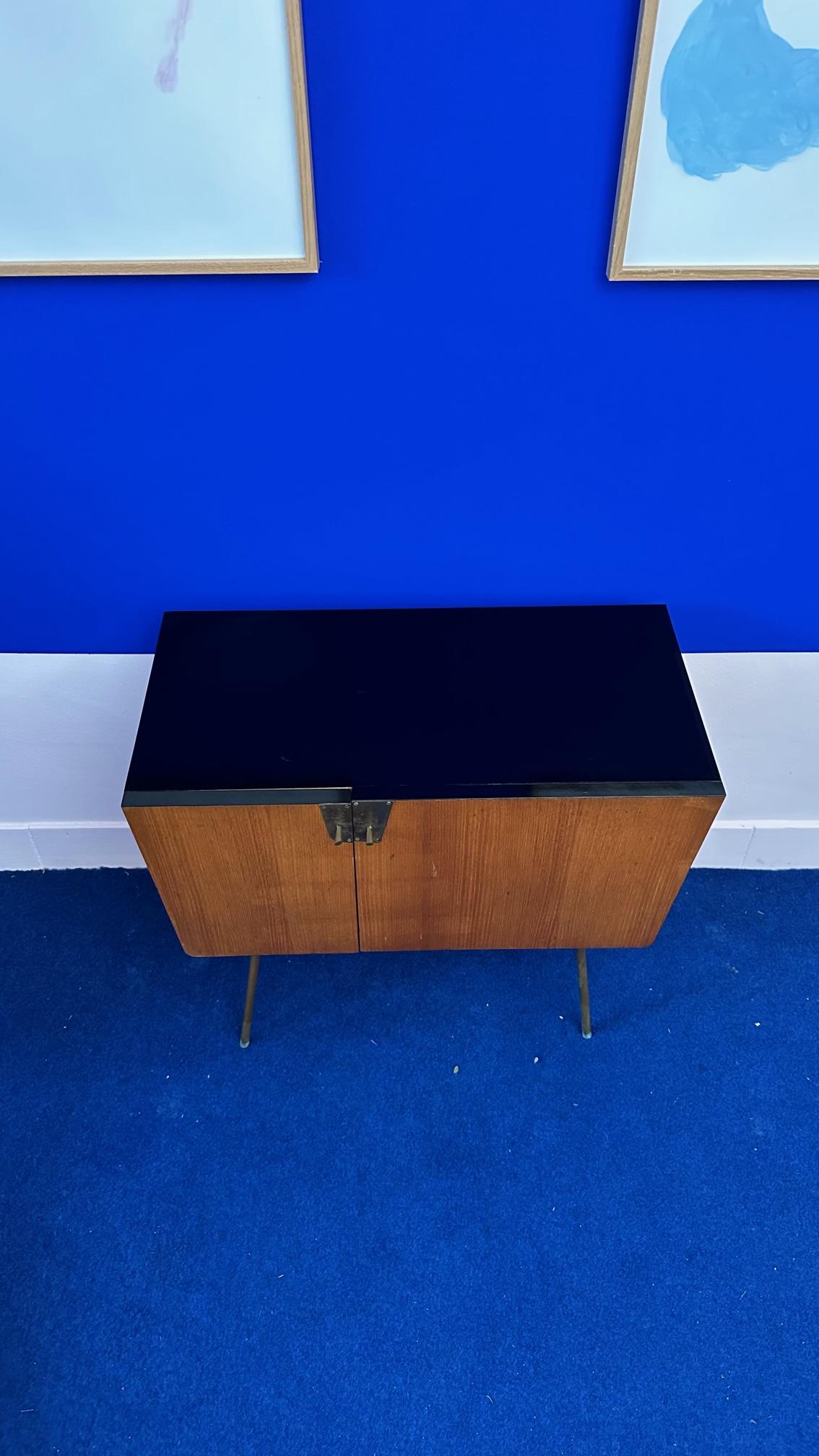 Polish Sideboard of the Years 60's Compass Feet For Sale