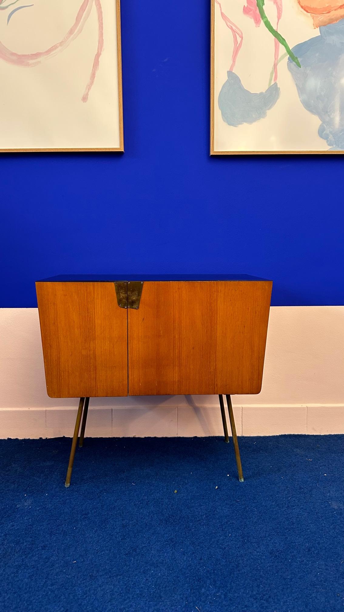 Mid-20th Century Sideboard of the Years 60's Compass Feet For Sale