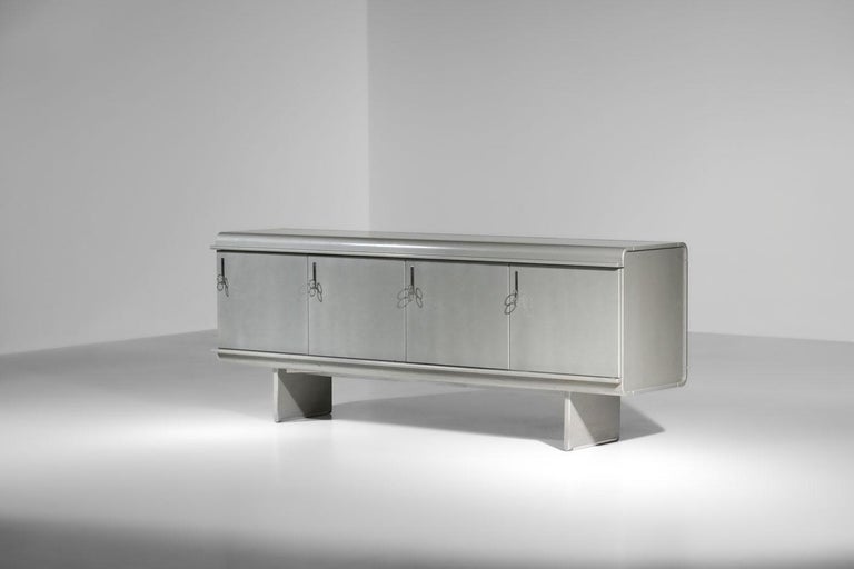 Metal Sideboard of Vittorio Introini by Saporiti of the 60s model 
