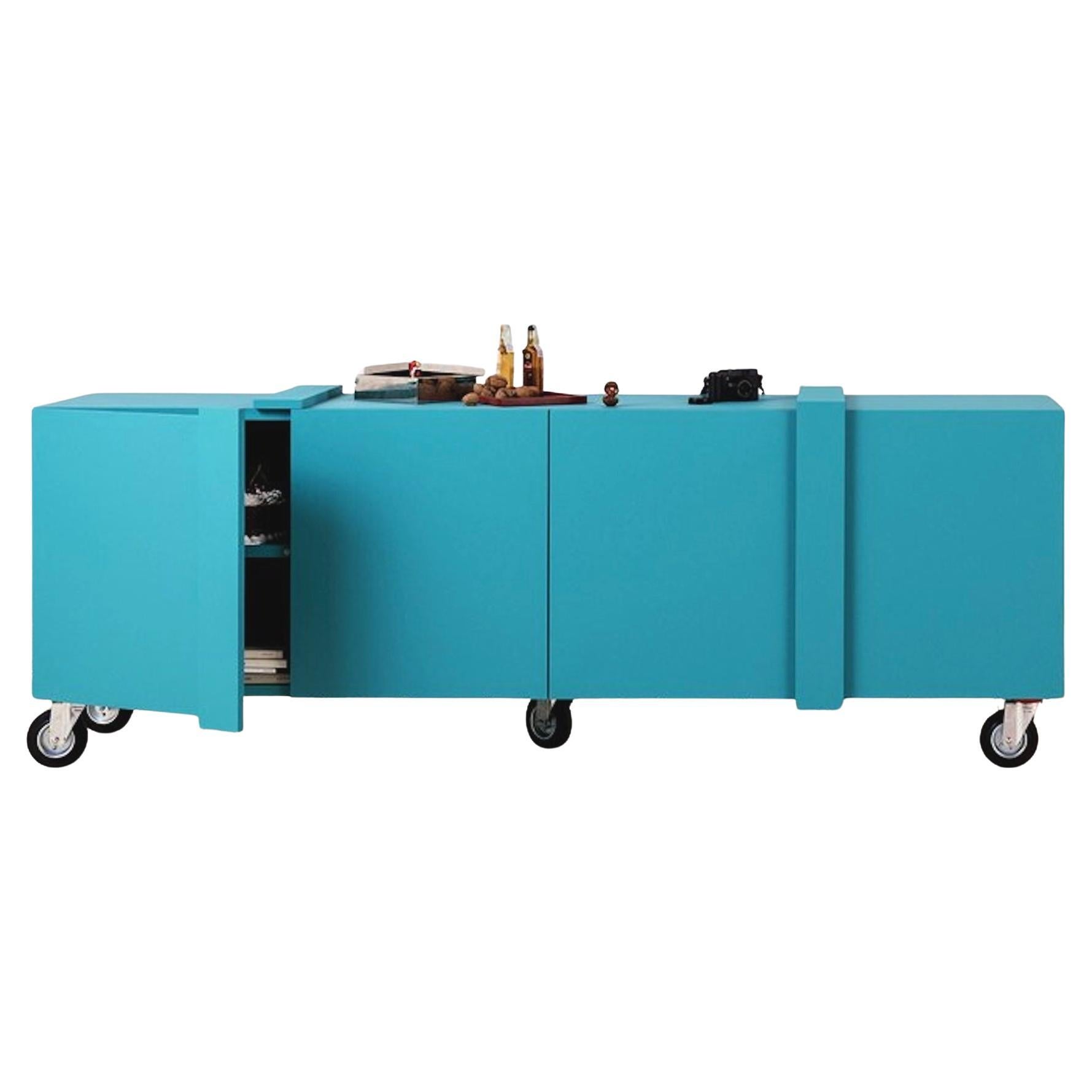 Sideboard on Wheels / Storage Cabinet on Wheels Minotti Italia Fragile