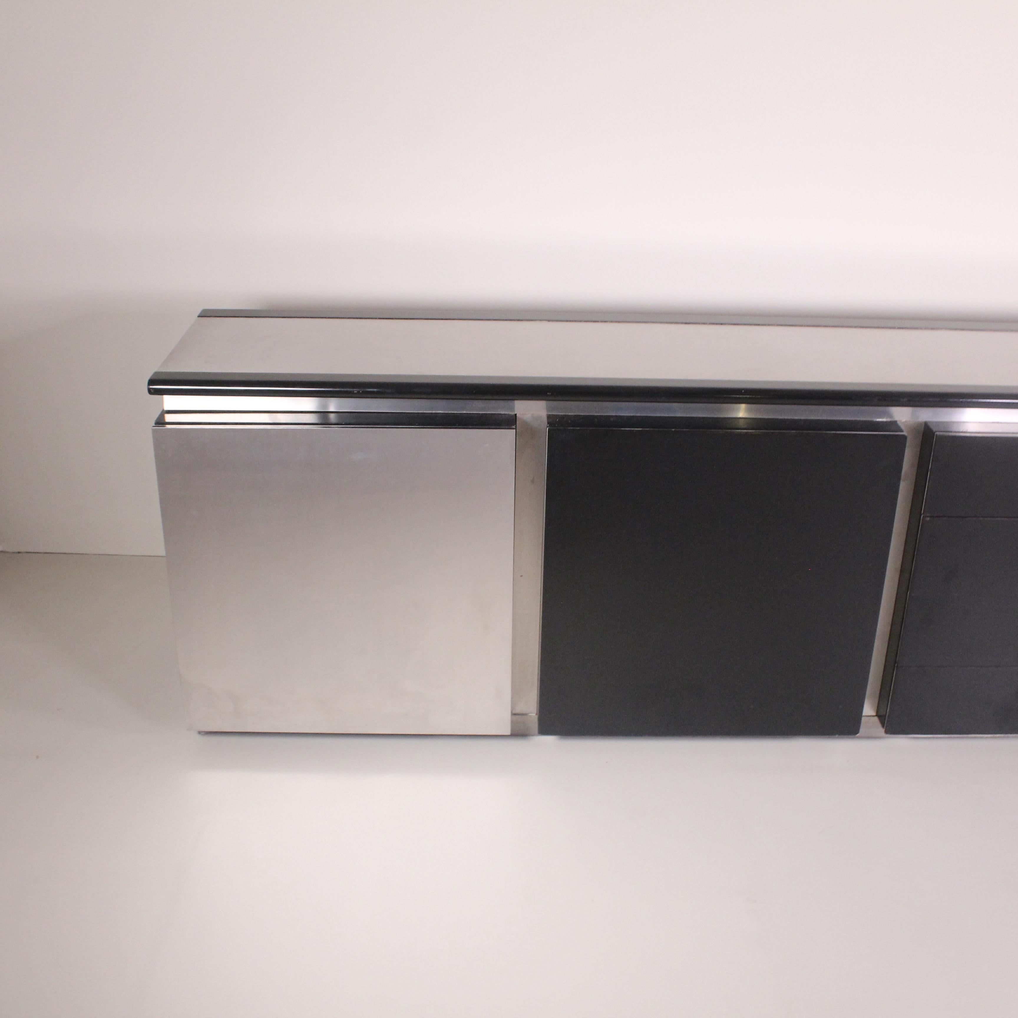 Metal Sideboard Parioli, Lodovico Acerbis, 1980 For Sale