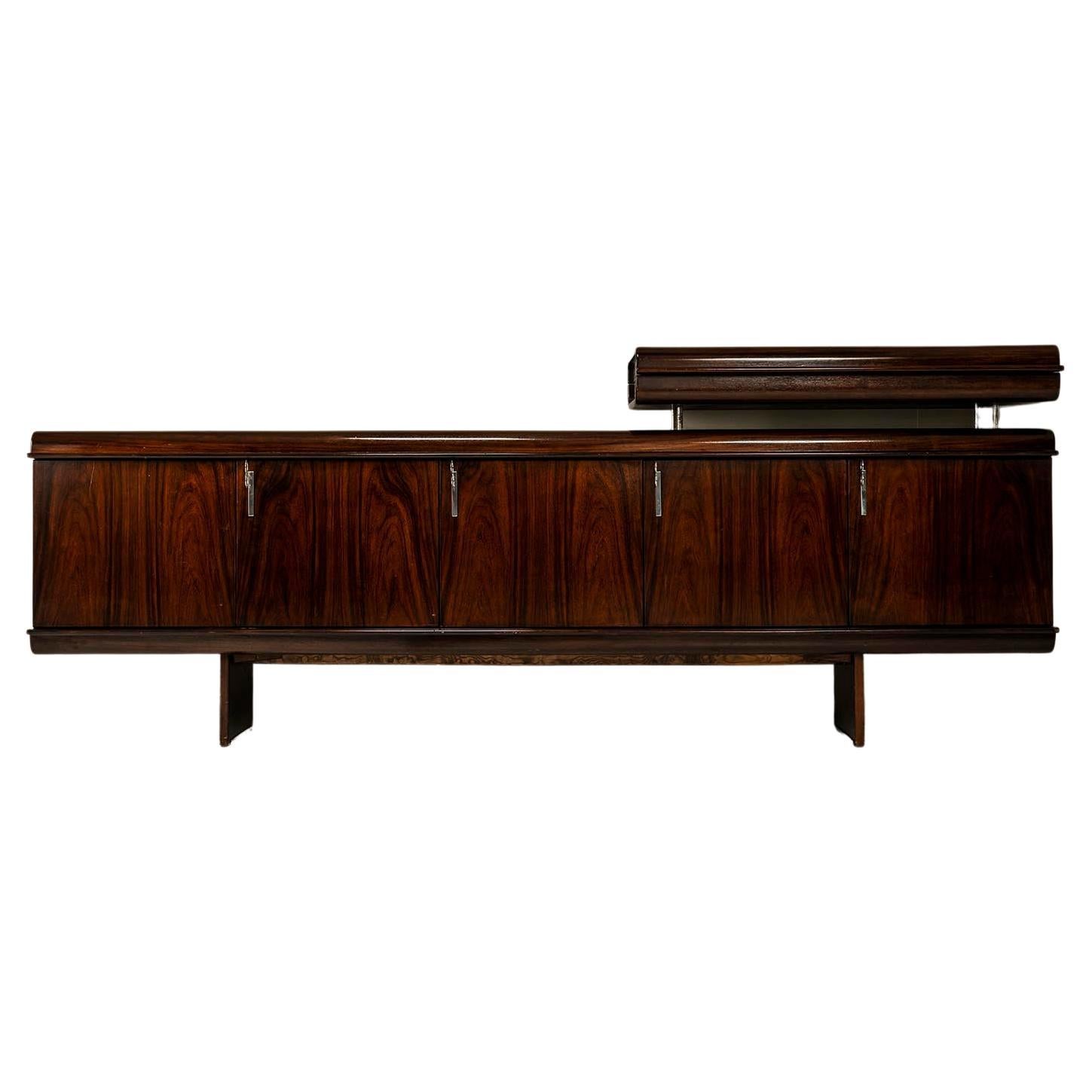 Sideboard 'Pellicano' in Rosewood by Vittorio Introini for Saporiti, Italy 1960s