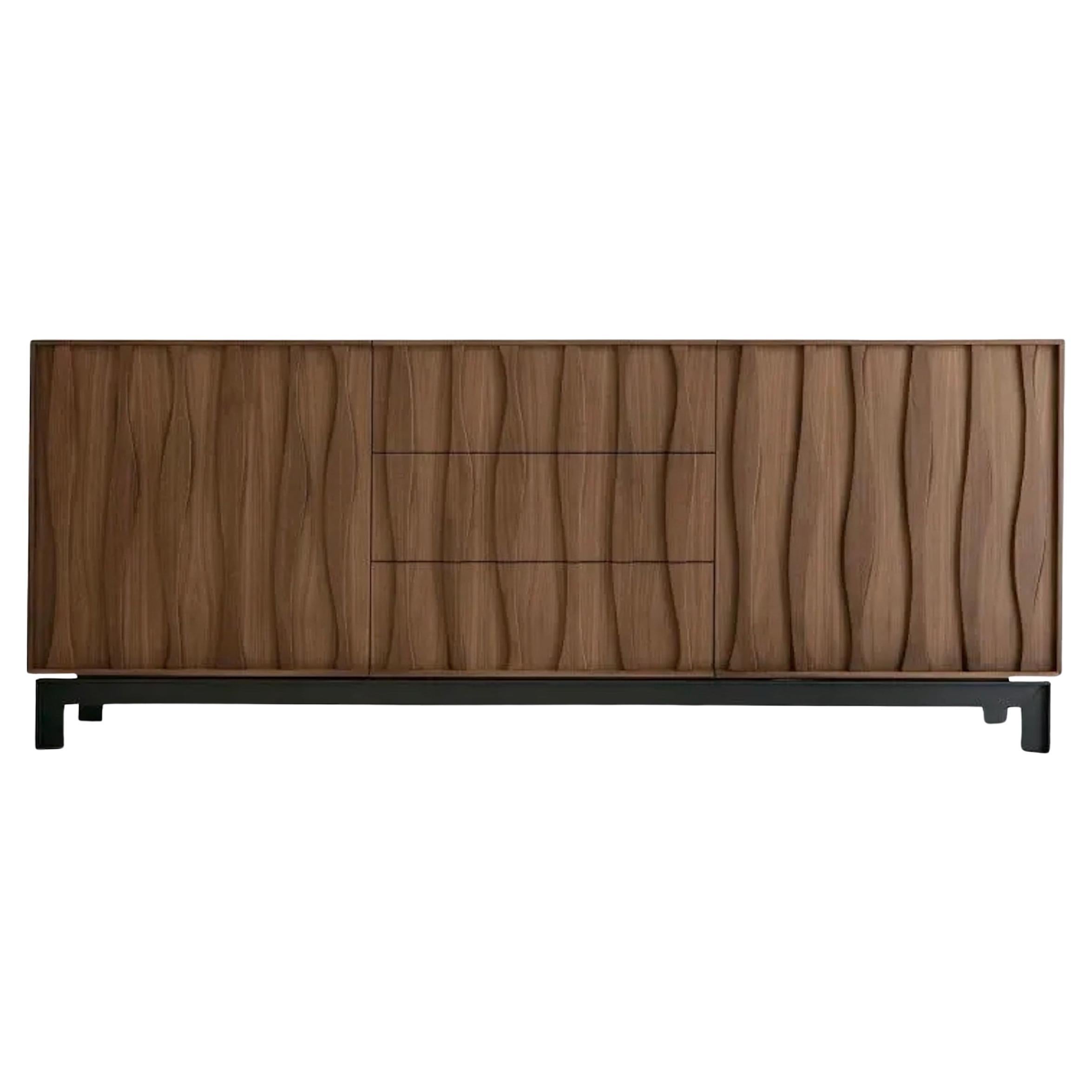 Sideboard Porada Masai design M.Marconato T.Zappa - Canaletta walnut