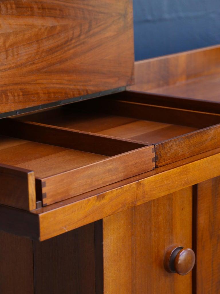 Mid-20th Century Sideboard Pranzo by Silvio Coppola for Bernini in Walnut For Sale