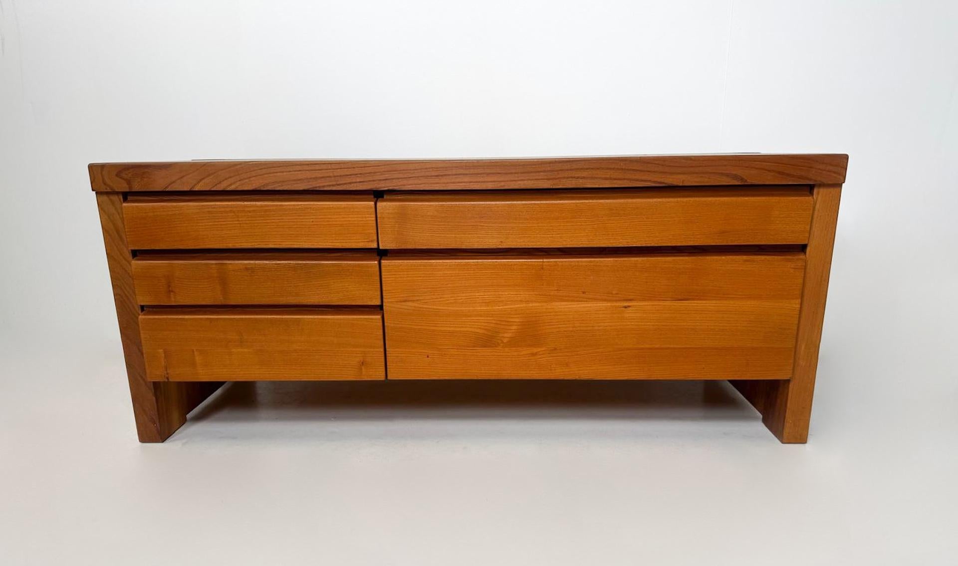 Legno Credenza R14 di Pierre Chapo, Francia, 1975 in vendita