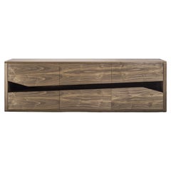 Sideboard Riva 1920 Inkline design Karim Rashid - Walnut