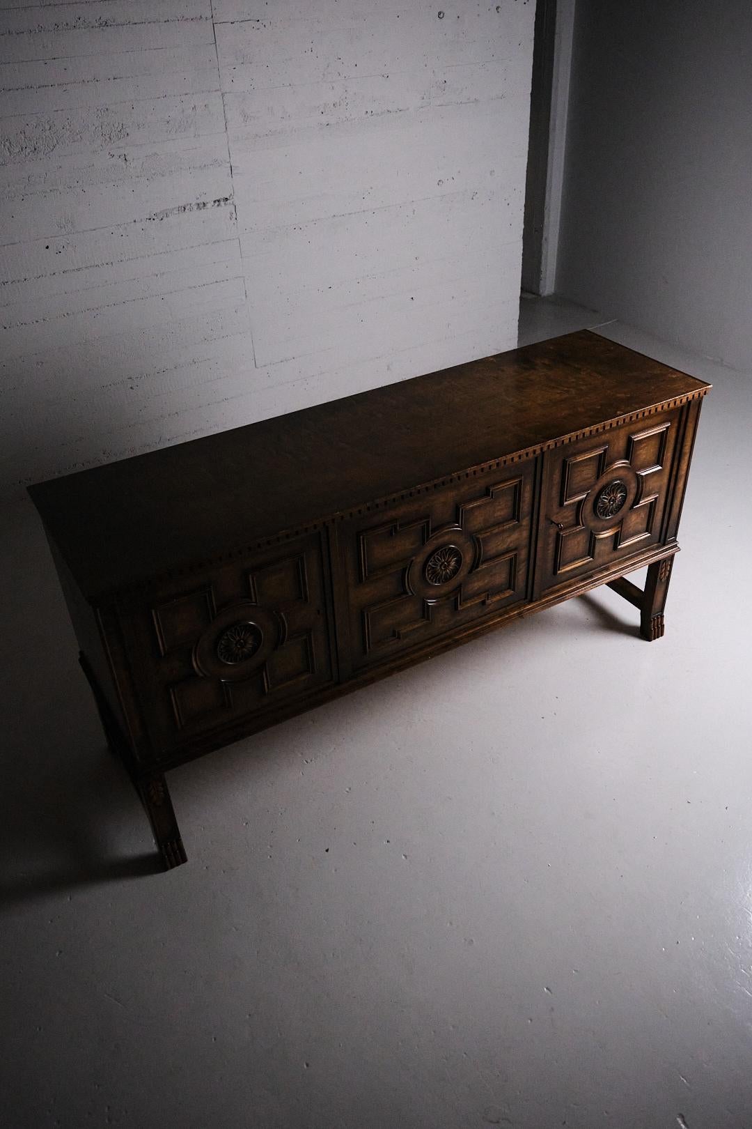 Swedish Sideboard 'Borgholm' attributed to Axel Einar Hjorth for Bodafors, Sweden, 1920s For Sale