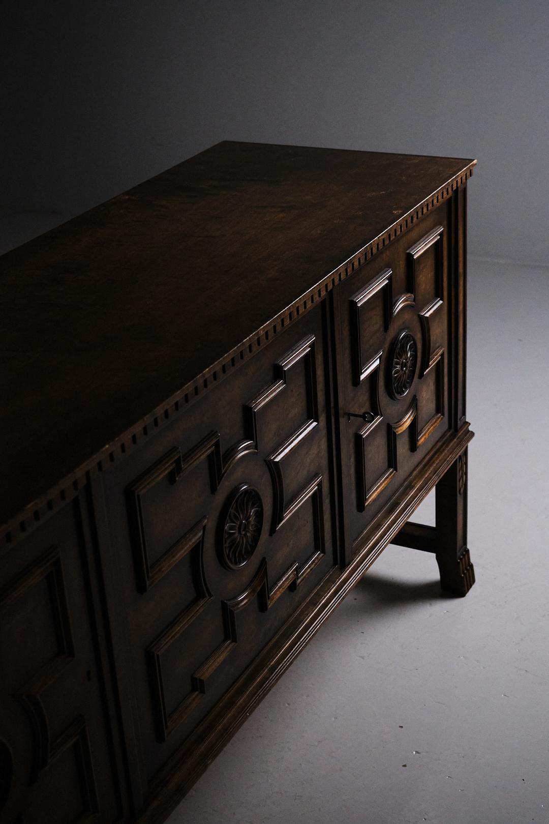 20th Century Sideboard 'Borgholm' attributed to Axel Einar Hjorth for Bodafors, Sweden, 1920s For Sale