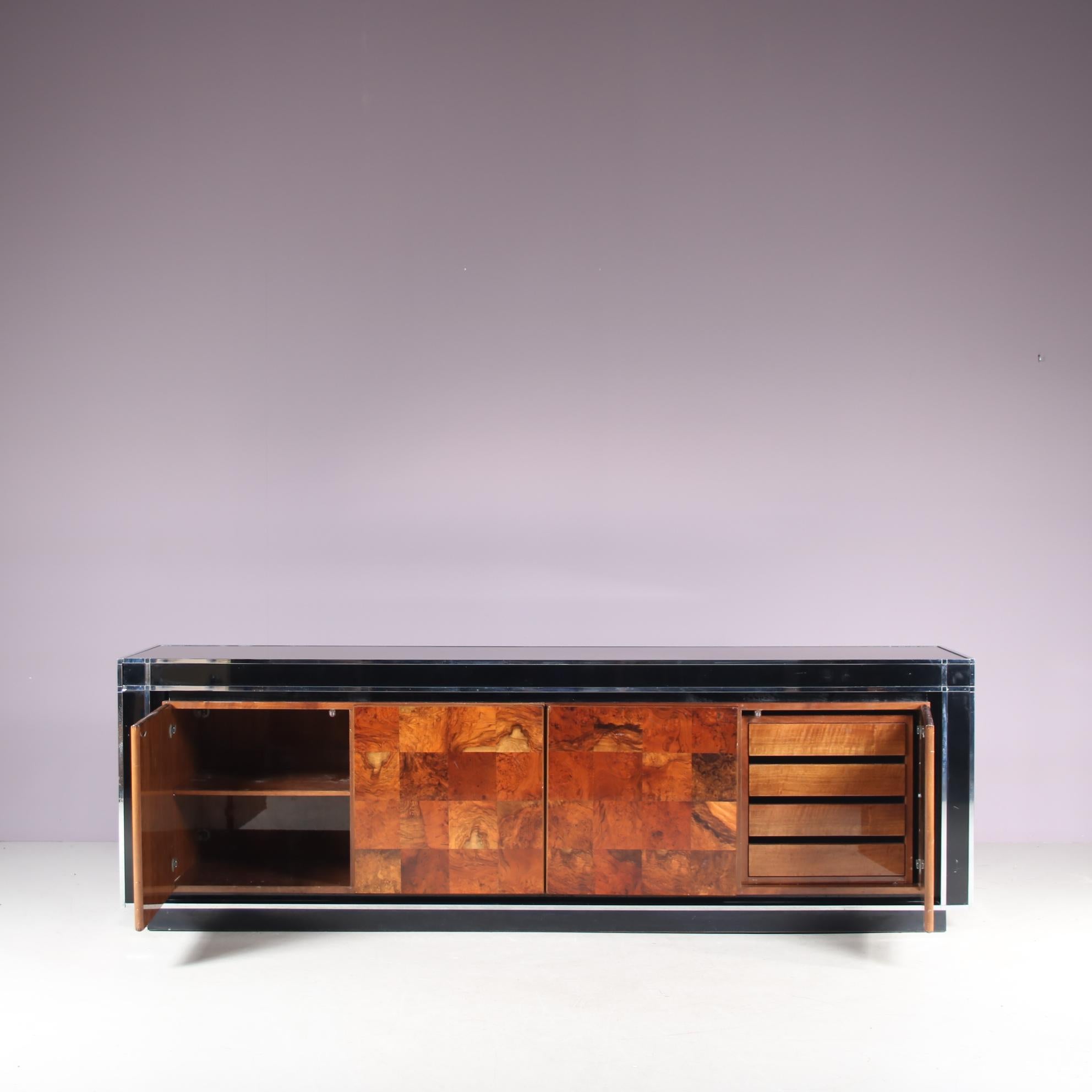 Fine XX secolo Credenza / Divisorio di Willy Rizzo per Mario Sabot, Italia 1970