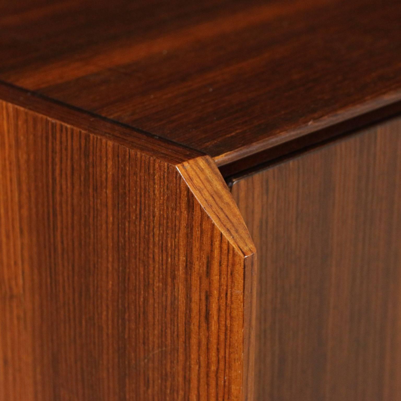 Italian Sideboard Rosewood Veneer Vintage Manufactured in Italy, 1960s