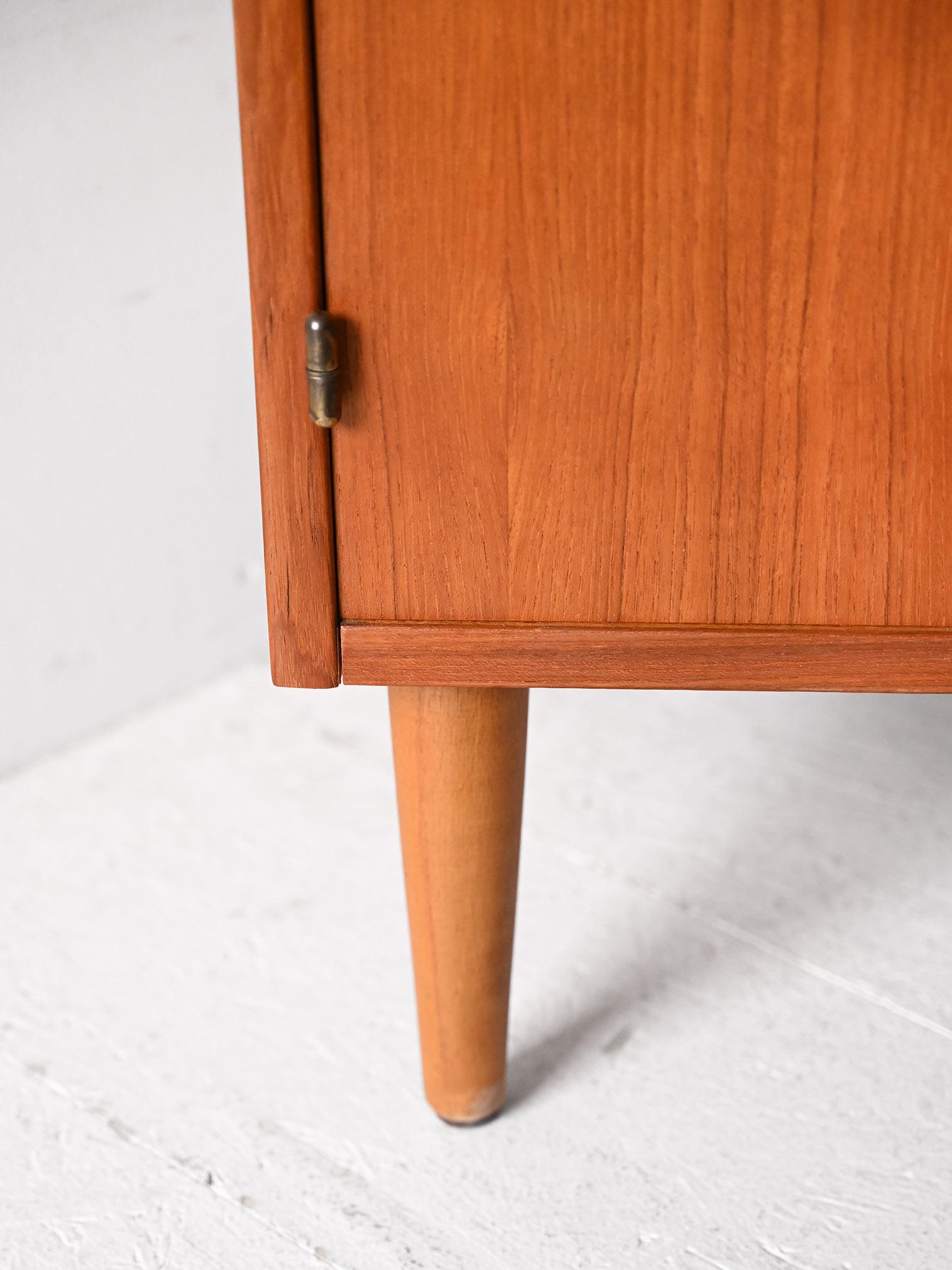 Scandinavian teak sideboard with drawers and desk For Sale 1