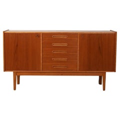 Scandinavian 1950s sideboard with inlaid handles