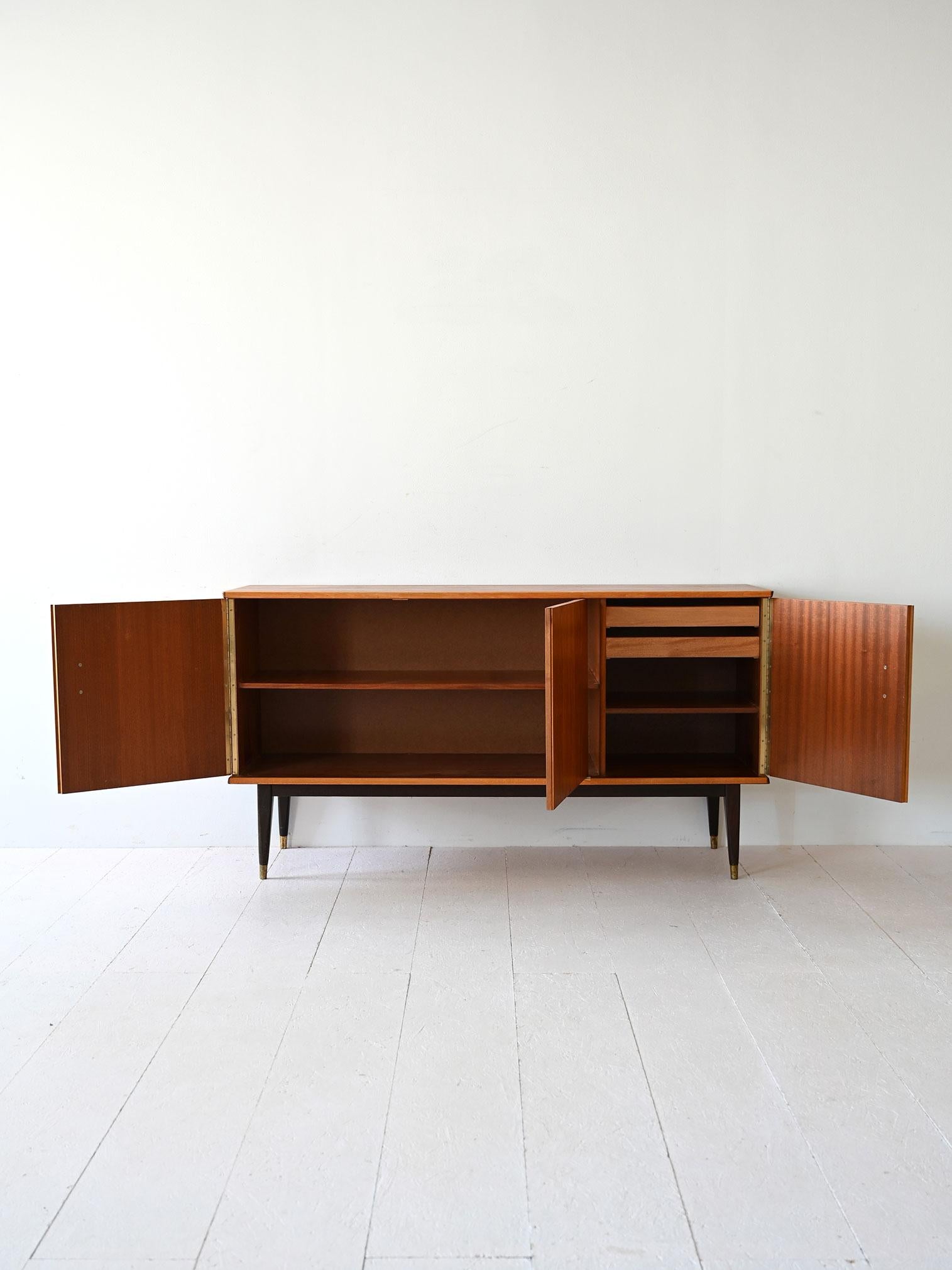 Scandinavian Modern Scandinavian 1950s teak sideboard For Sale