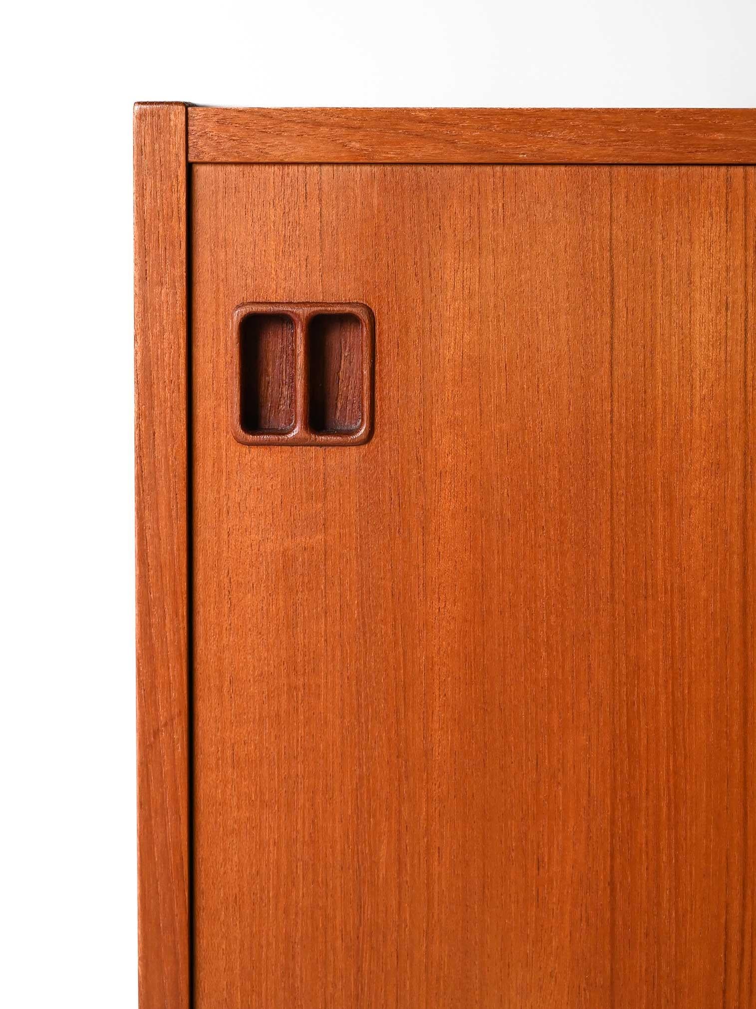 Scandinavian 1960s teak sideboard For Sale 1