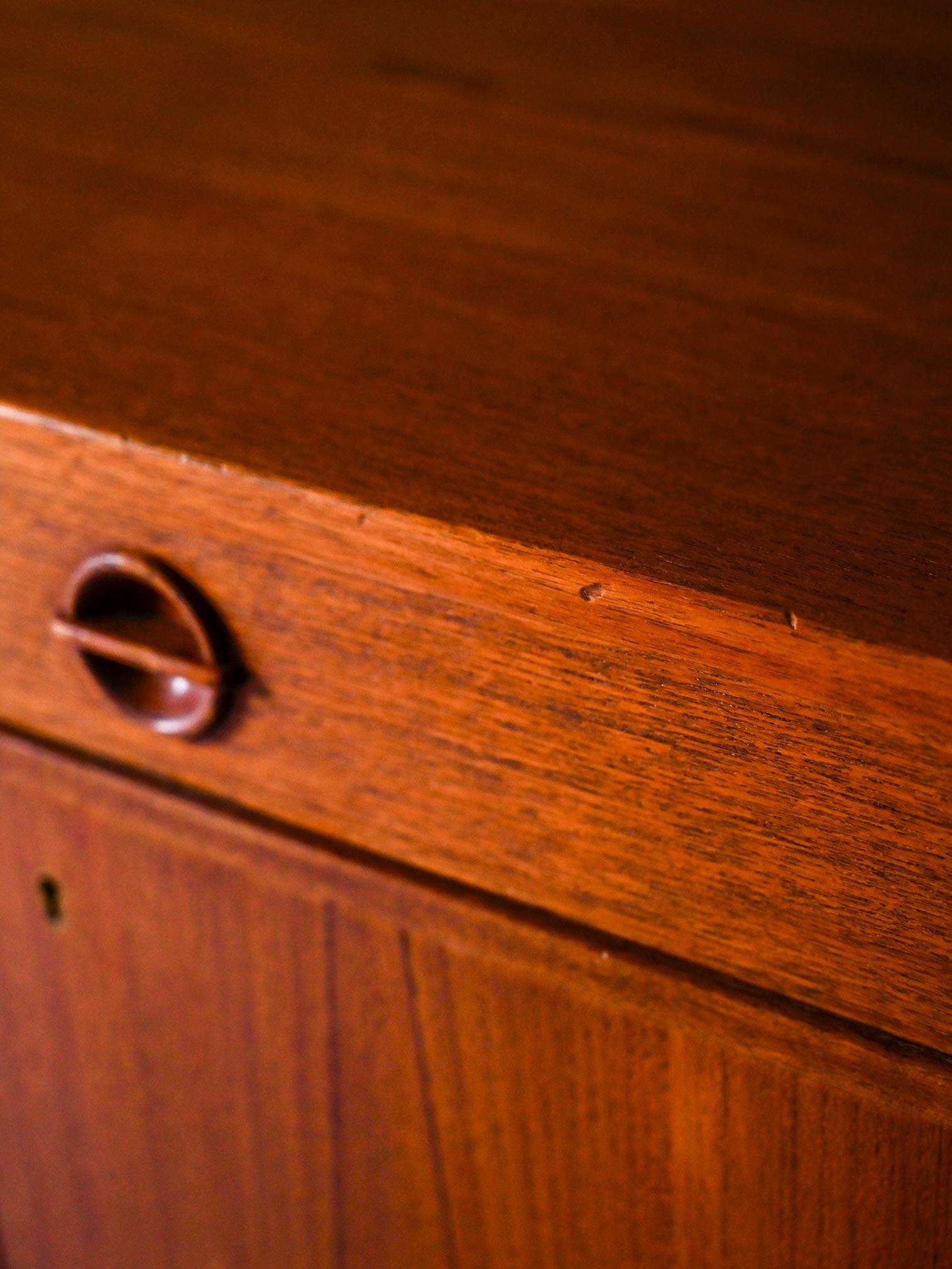 Scandinavian sideboard with hinged doors For Sale 4