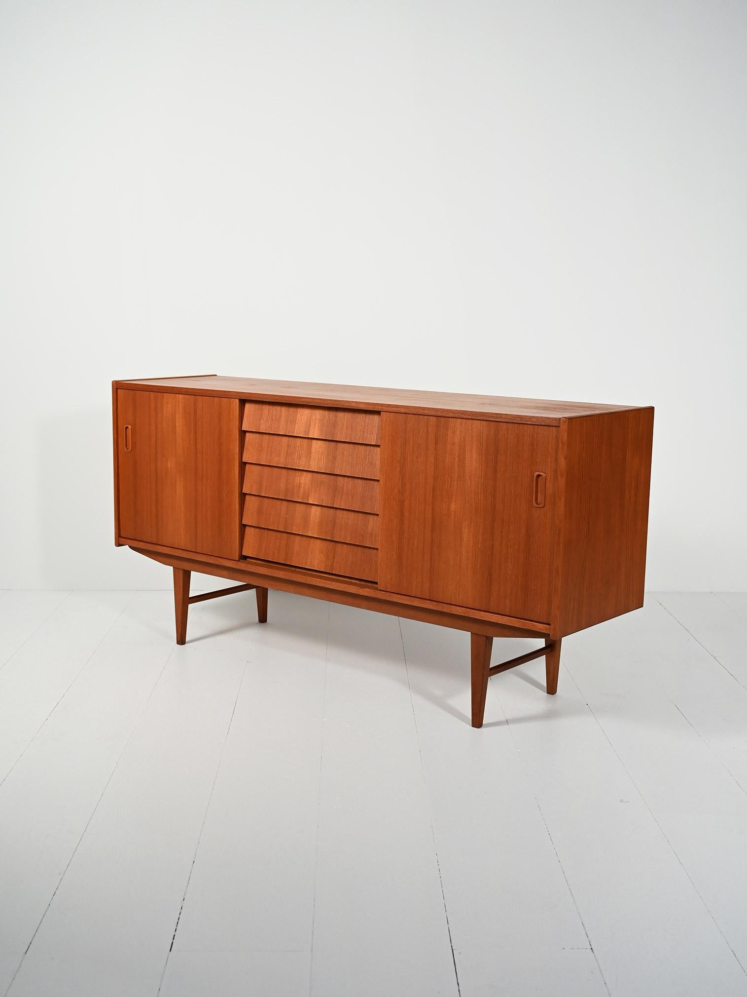 Metà XX secolo Credenza scandinava con Cassetti a latta anni 50/60 in vendita