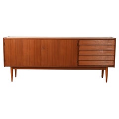 Buffet scandinave avec tiroirs en faïence des années 1950