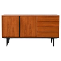 Scandinavian sideboard with black details