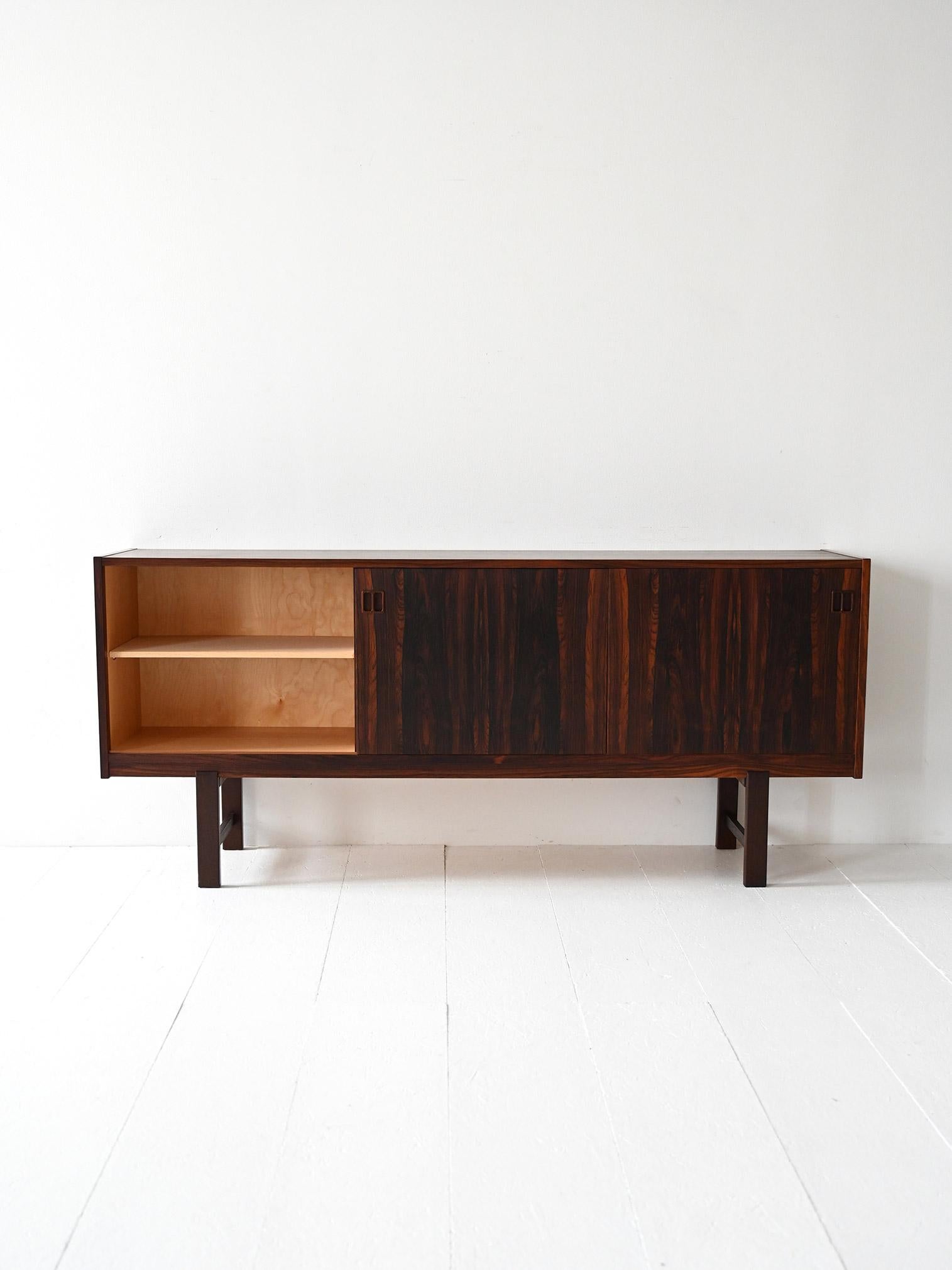 Scandinavian Modern Scandinavian rosewood sideboard from the 1960s For Sale