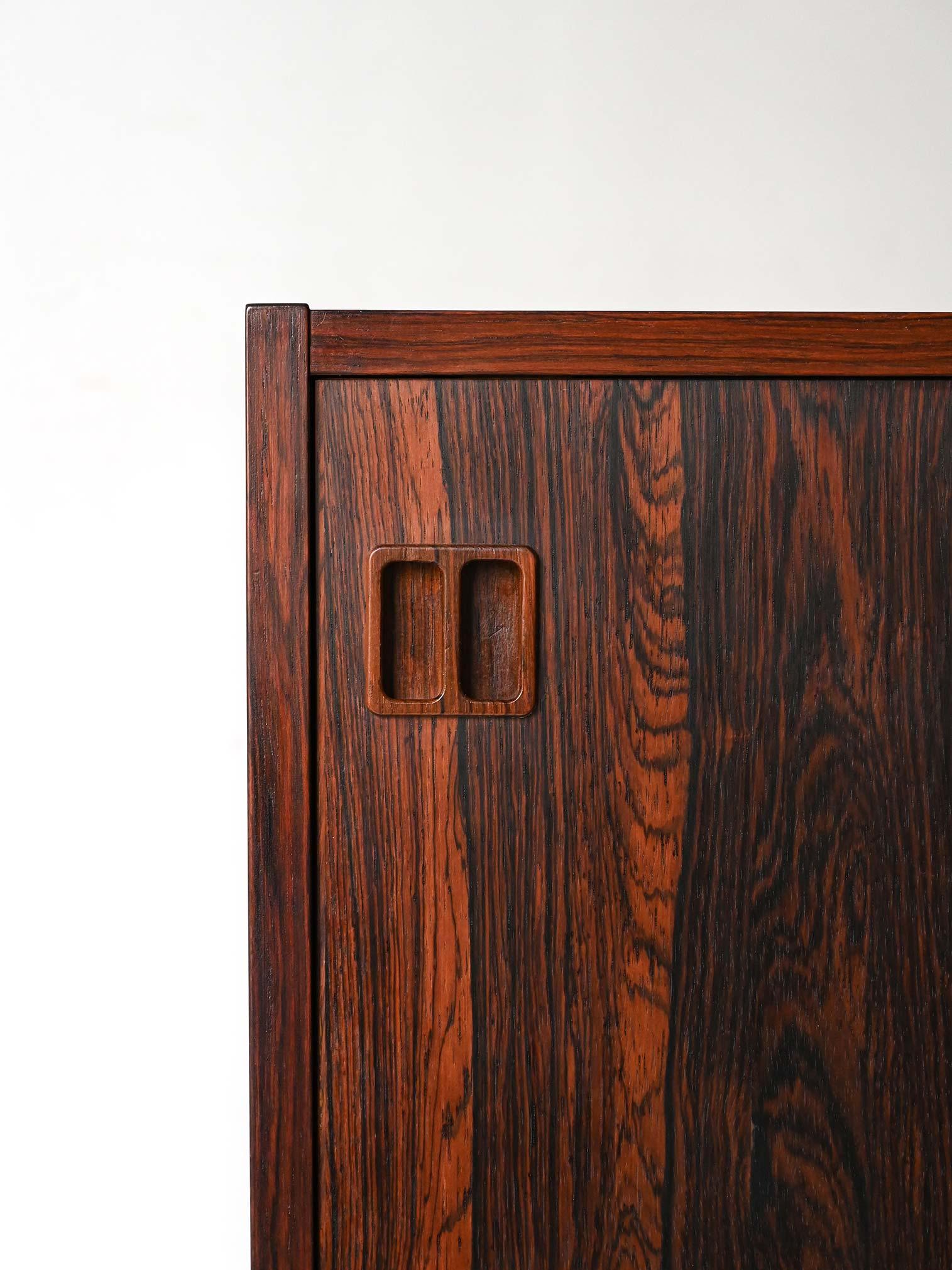 Rosewood Scandinavian rosewood sideboard from the 1960s For Sale