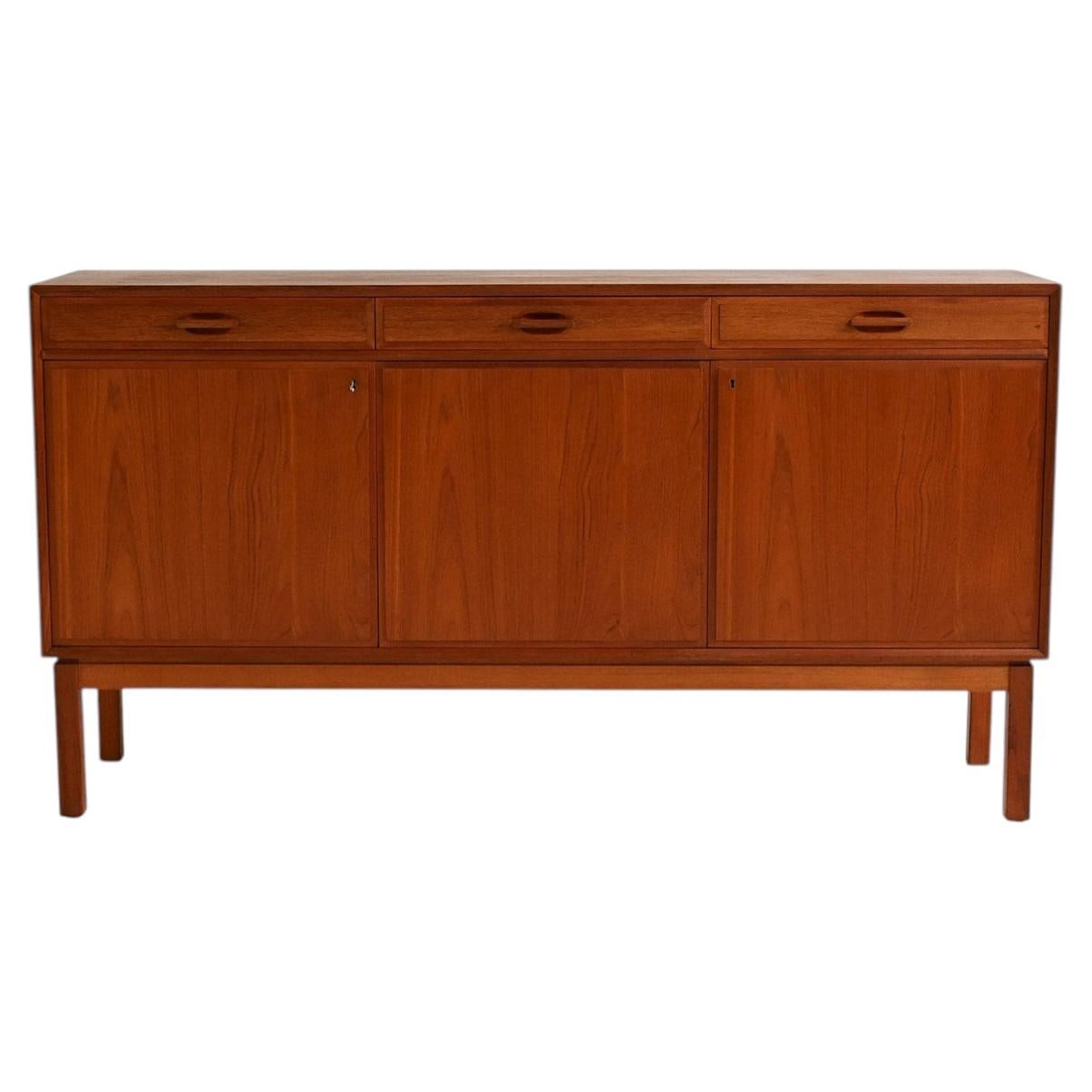 Scandinavian teak sideboard, 1950s-60s