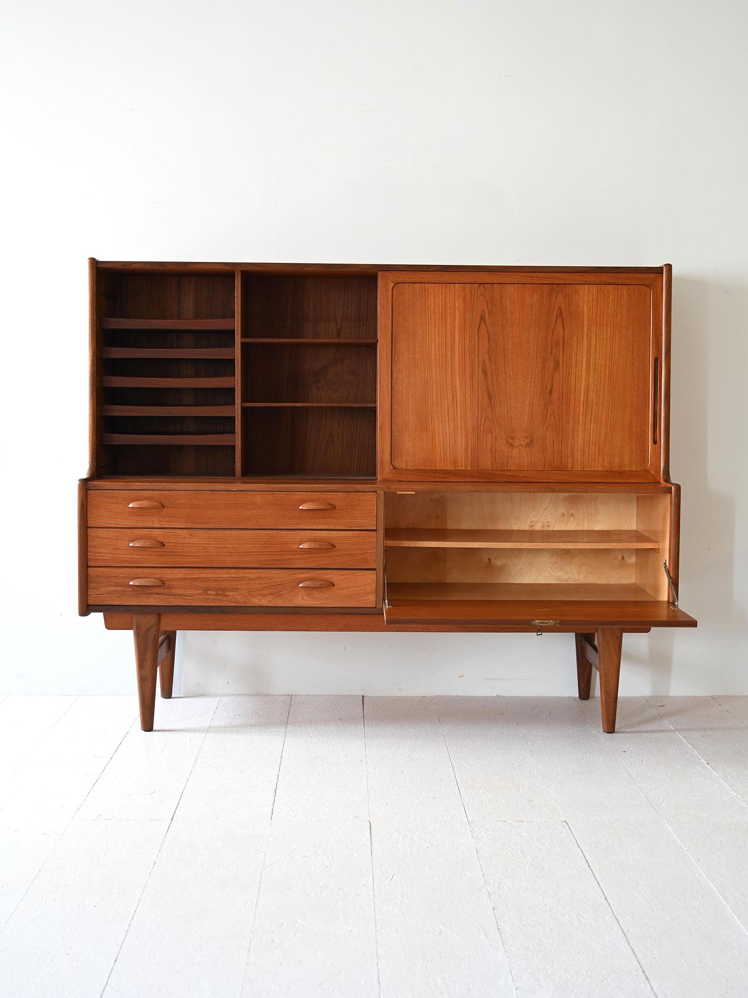 Scandinavian Modern Scandinavian teak sideboard from the 1960s For Sale