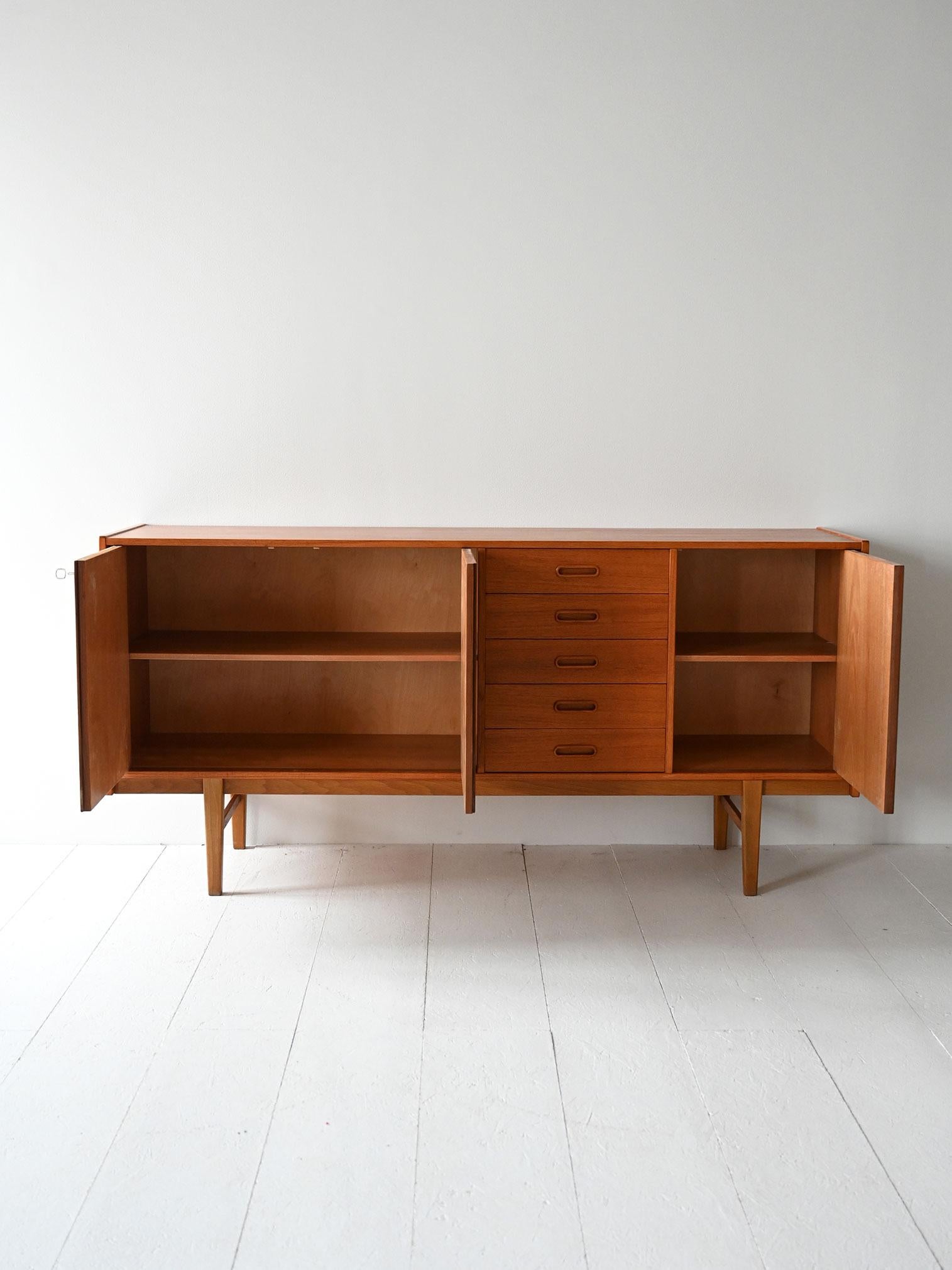 Scandinavian Modern Scandinavian teak sideboard from the 1960s For Sale