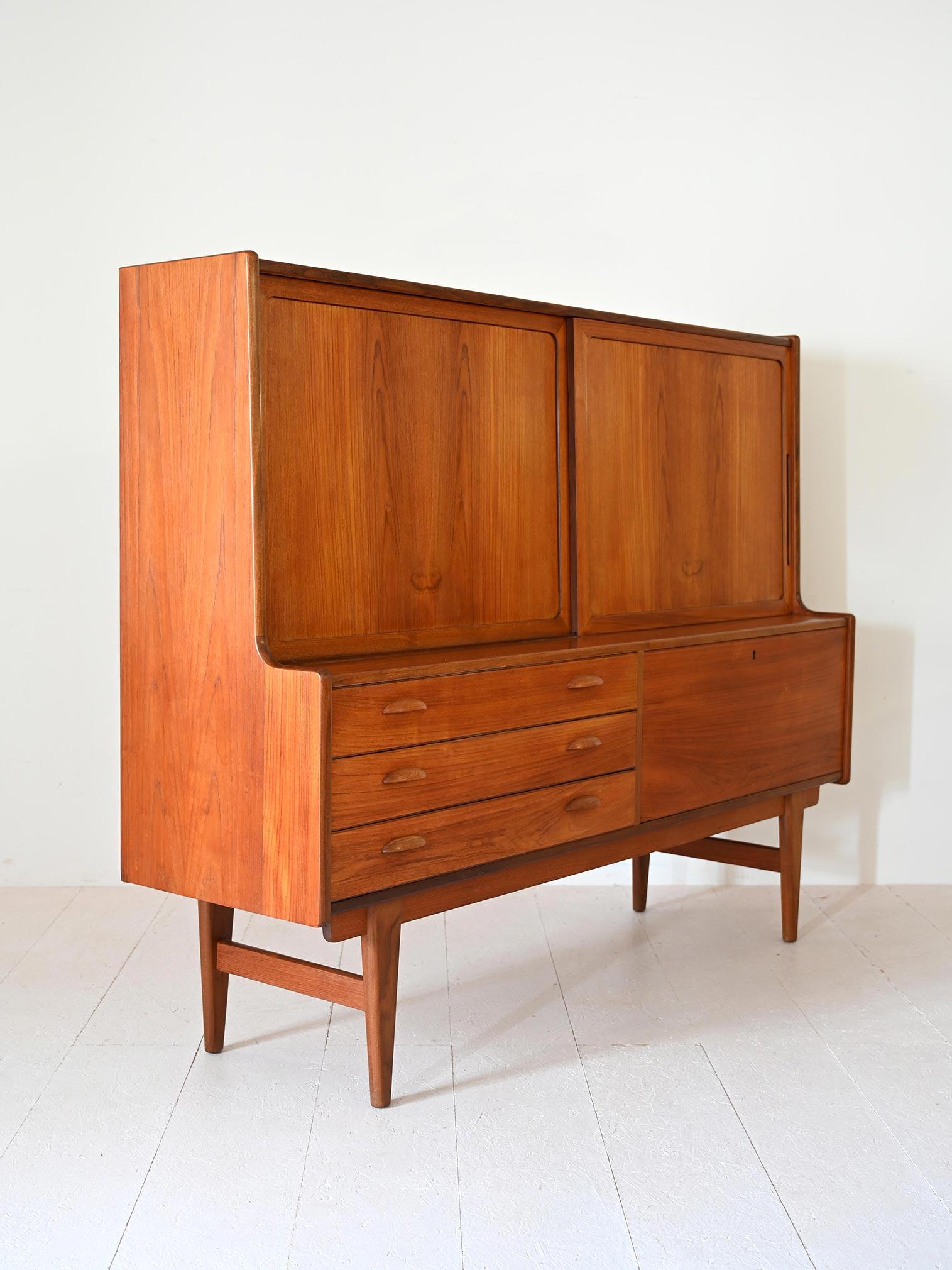 Mid-20th Century Scandinavian teak sideboard from the 1960s For Sale