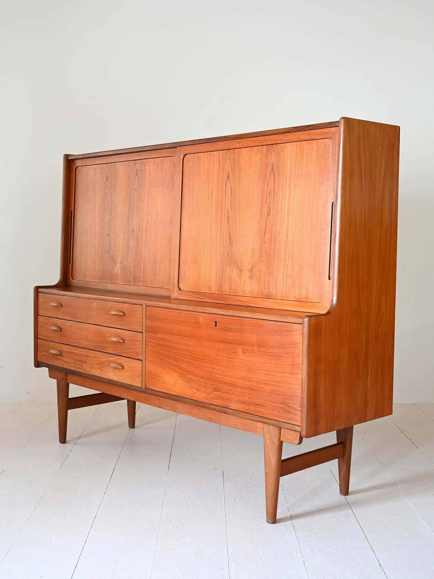 Teak Scandinavian teak sideboard from the 1960s For Sale