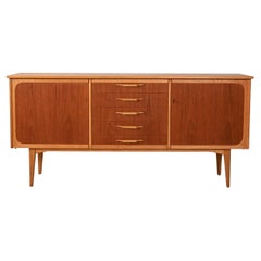 Sideboard scandinavo in teak e rovere