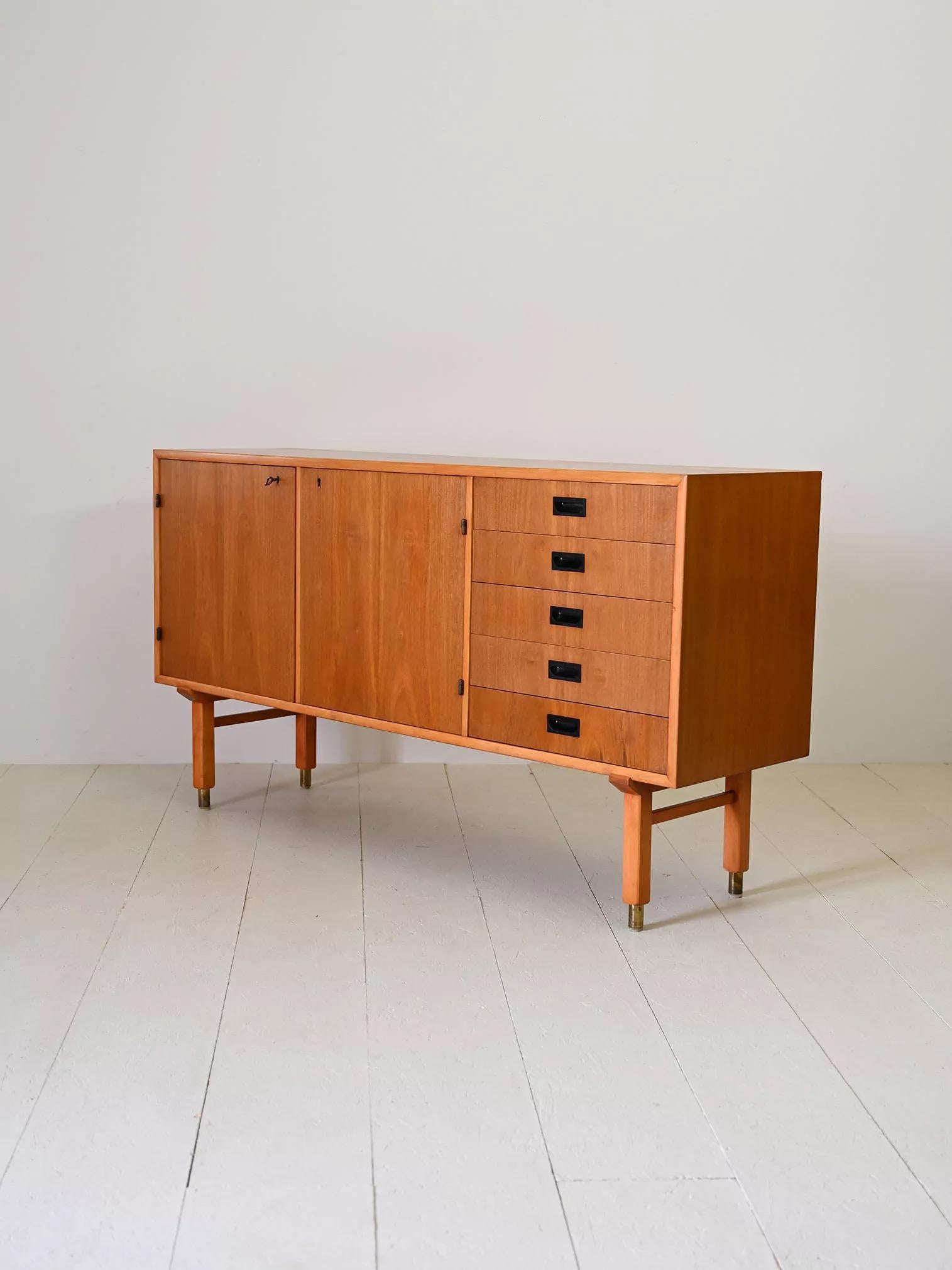 Teak Scandinavian teak sideboard For Sale