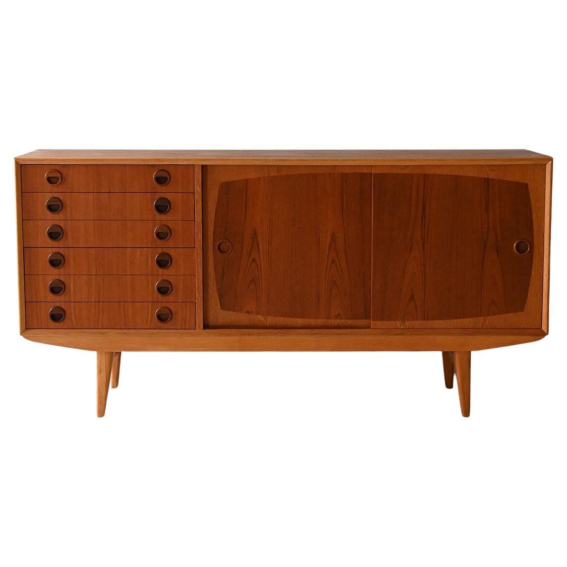 Buffet scandinave en teck et chêne des années 1950/60