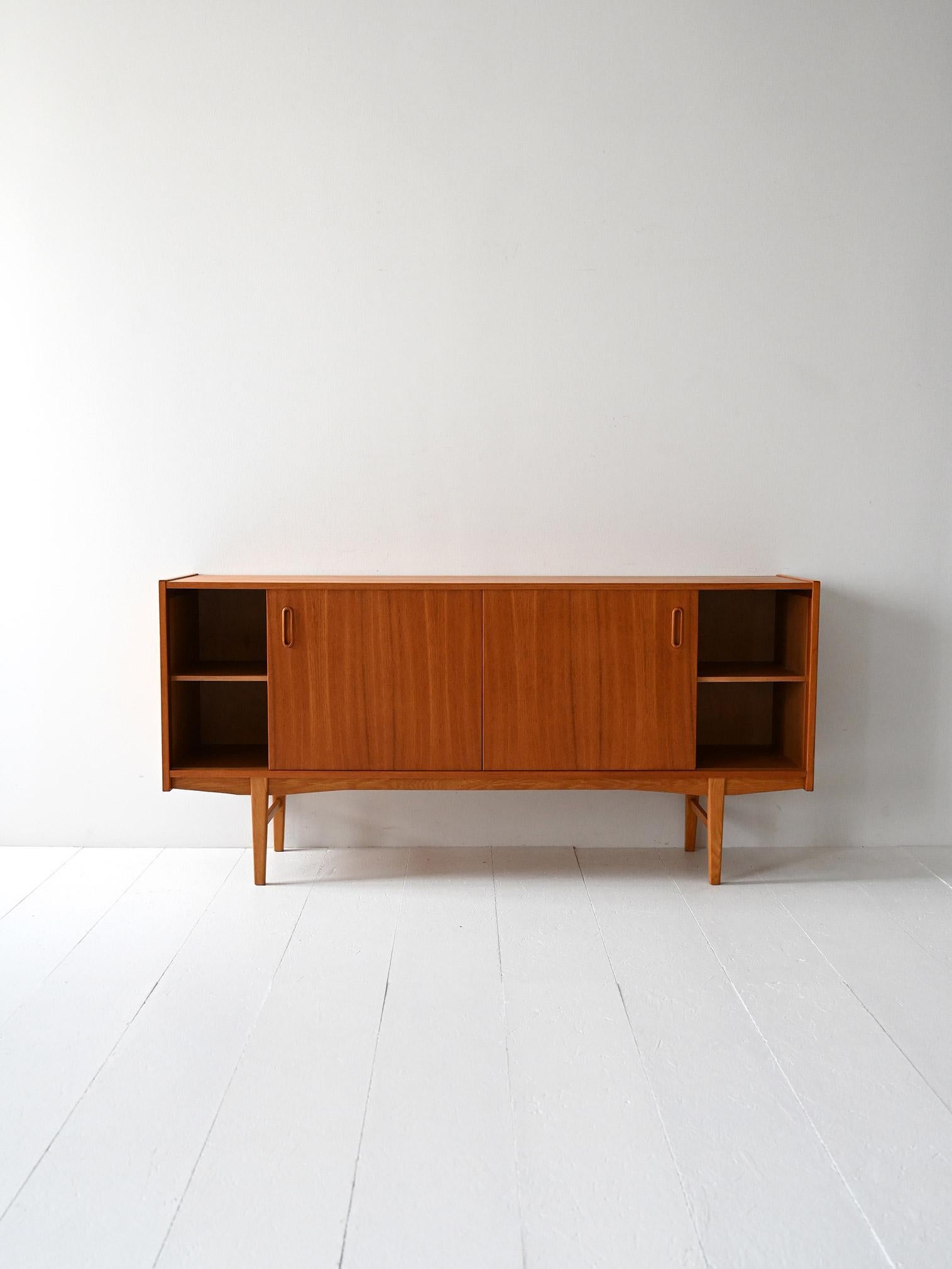 Mid-20th Century Scandinavian vintage teak sideboard For Sale