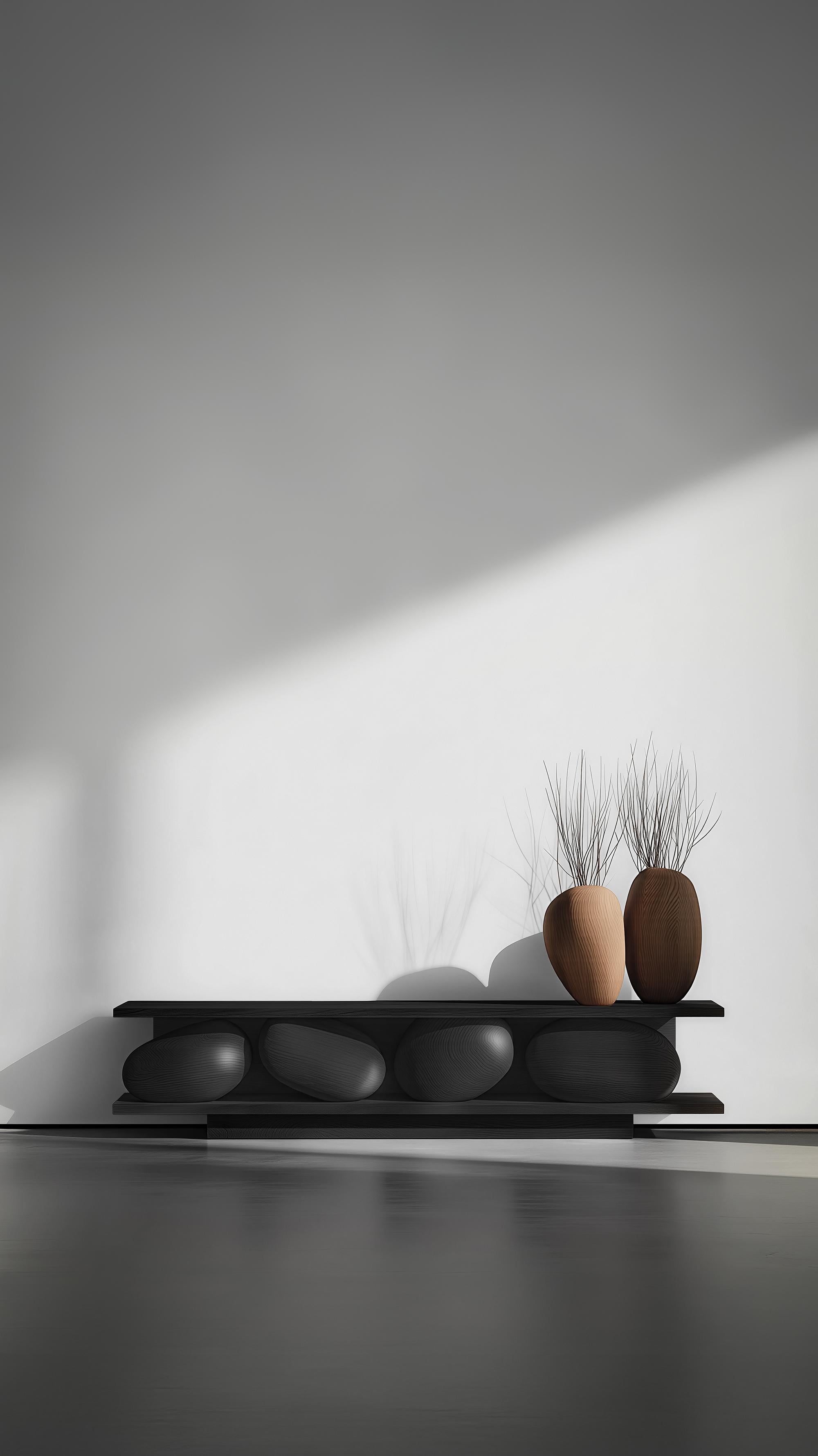 Sideboard Sereno No45, Minimalistisches Stück aus Holz von Joel Escalona im Angebot 10