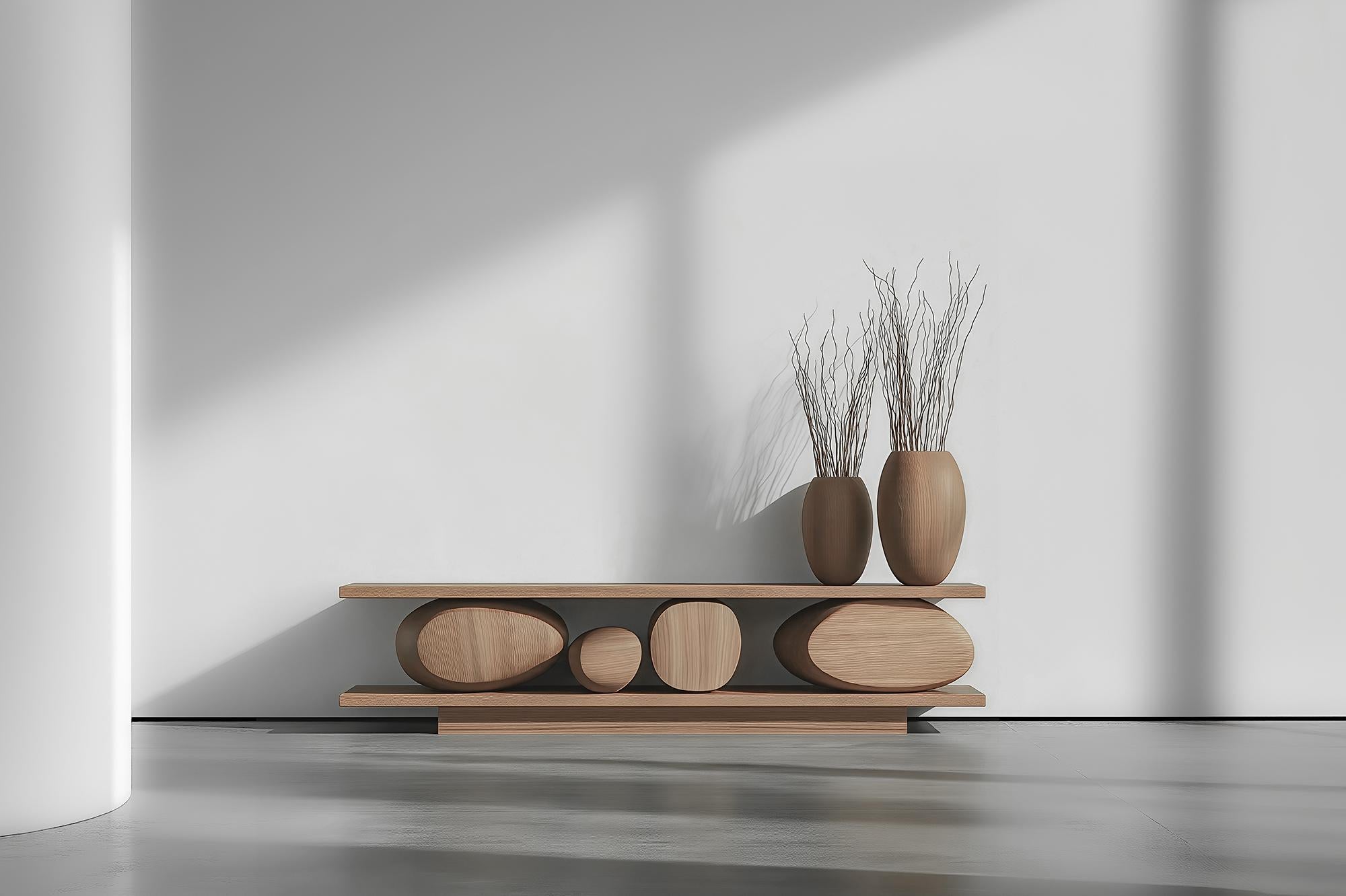 Sideboard Sereno No45, Minimalistisches Stück aus Holz von Joel Escalona (Moderne der Mitte des Jahrhunderts) im Angebot
