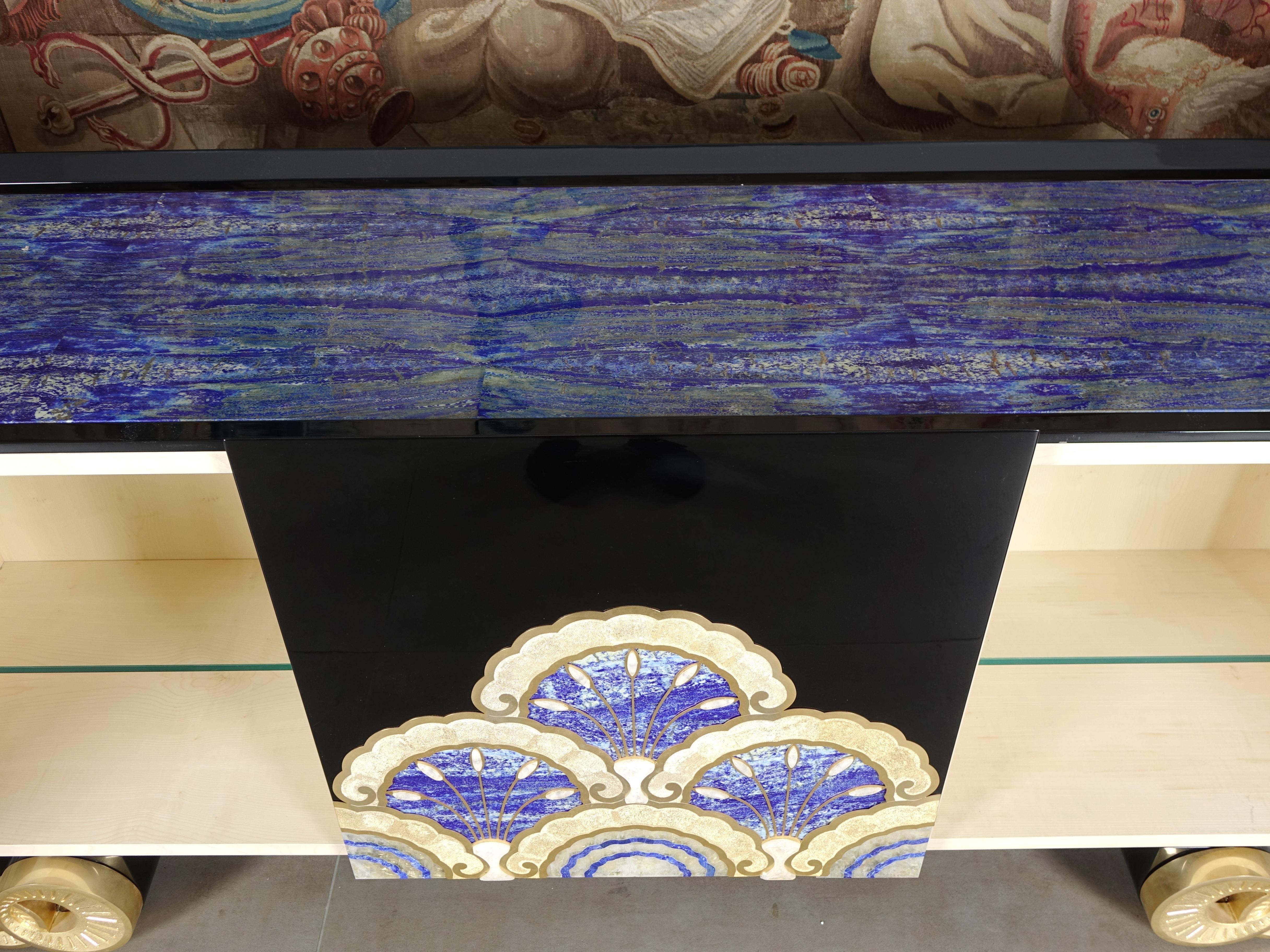 Lapis Lazuli Sideboard Servant Blue Lapis Hard Stones