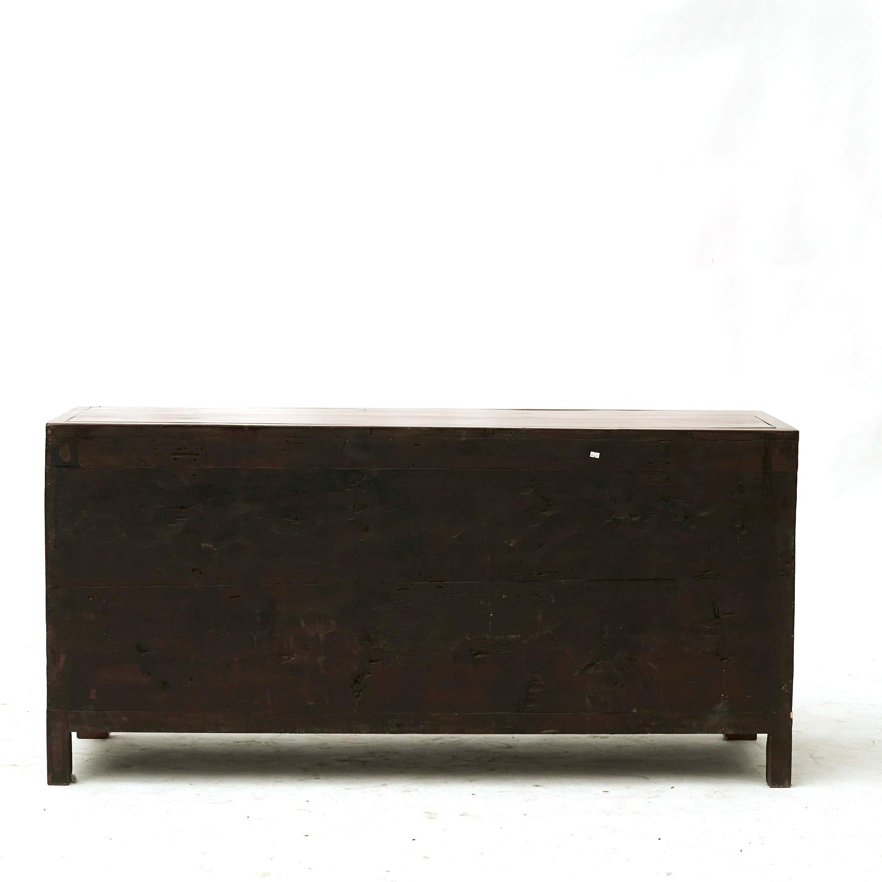 Lacquered Sideboard with Decorations, Shandong Province China For Sale 1